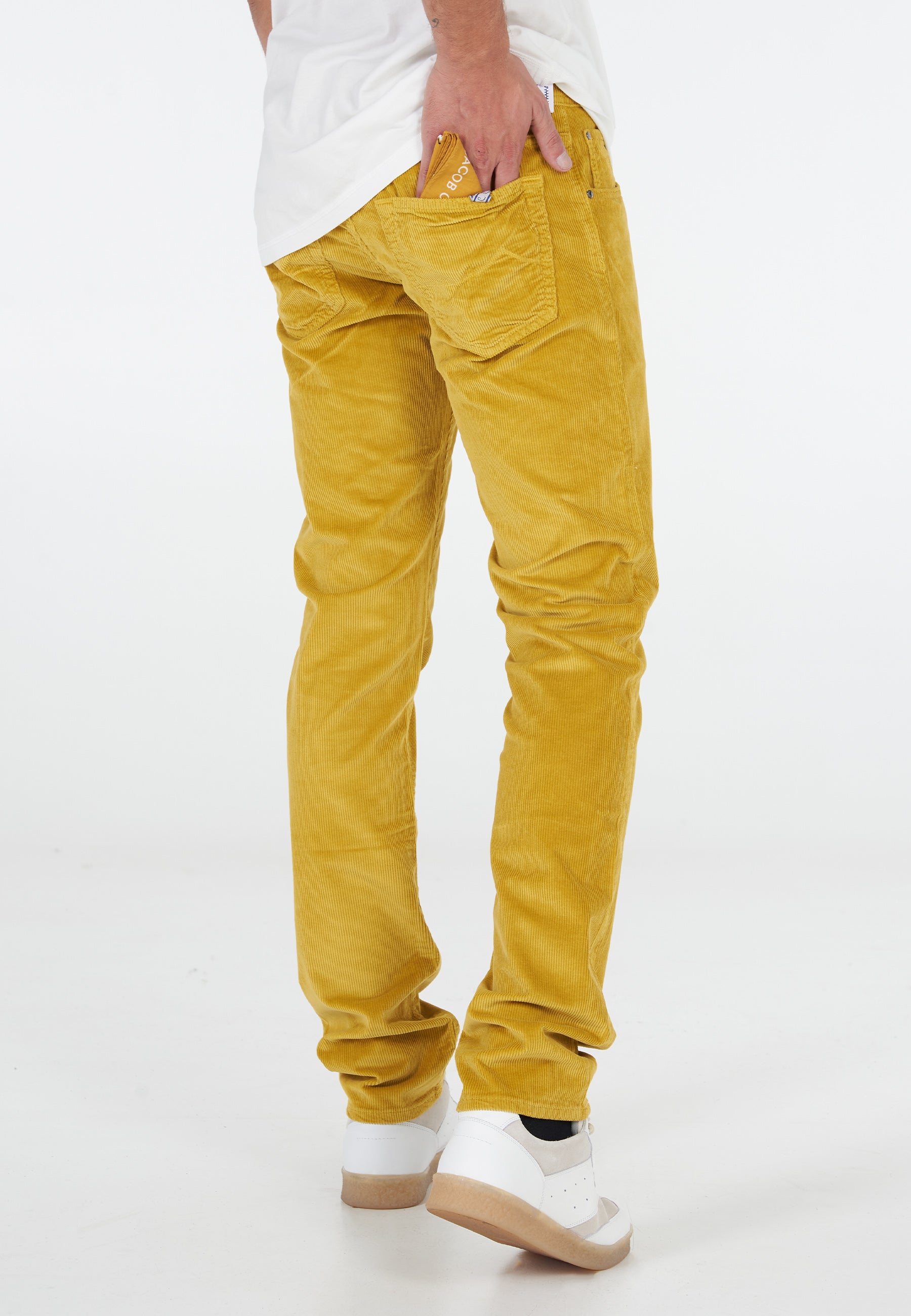 Pantalone Jacob Cohen Velluto Mille Righe Golden Yellow