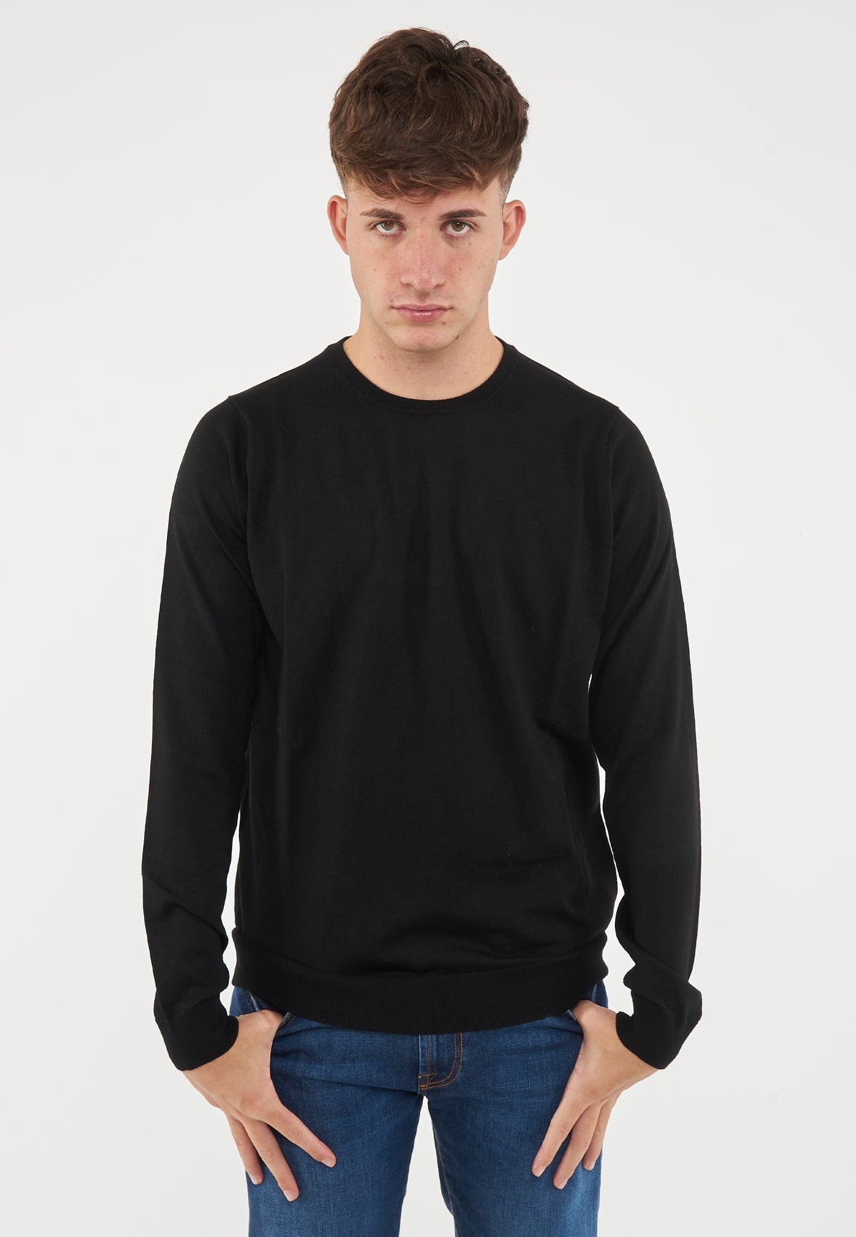 Girocollo Merinos Nero