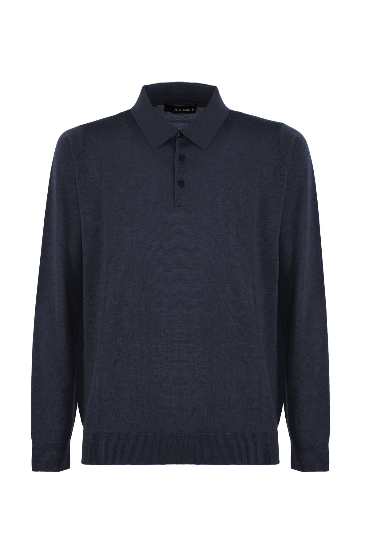 Merino Wool Polo Shirt Blue