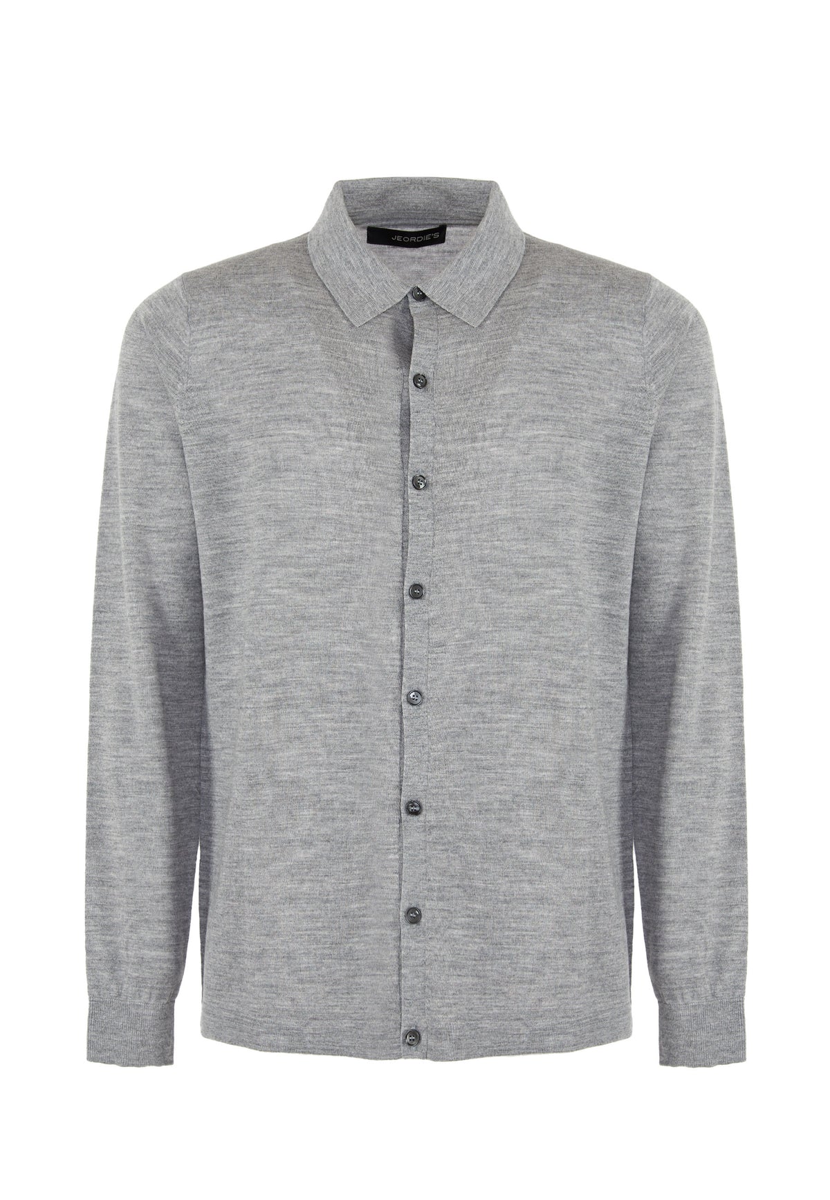 Cardigan Camicia Merinos Grigio Melange