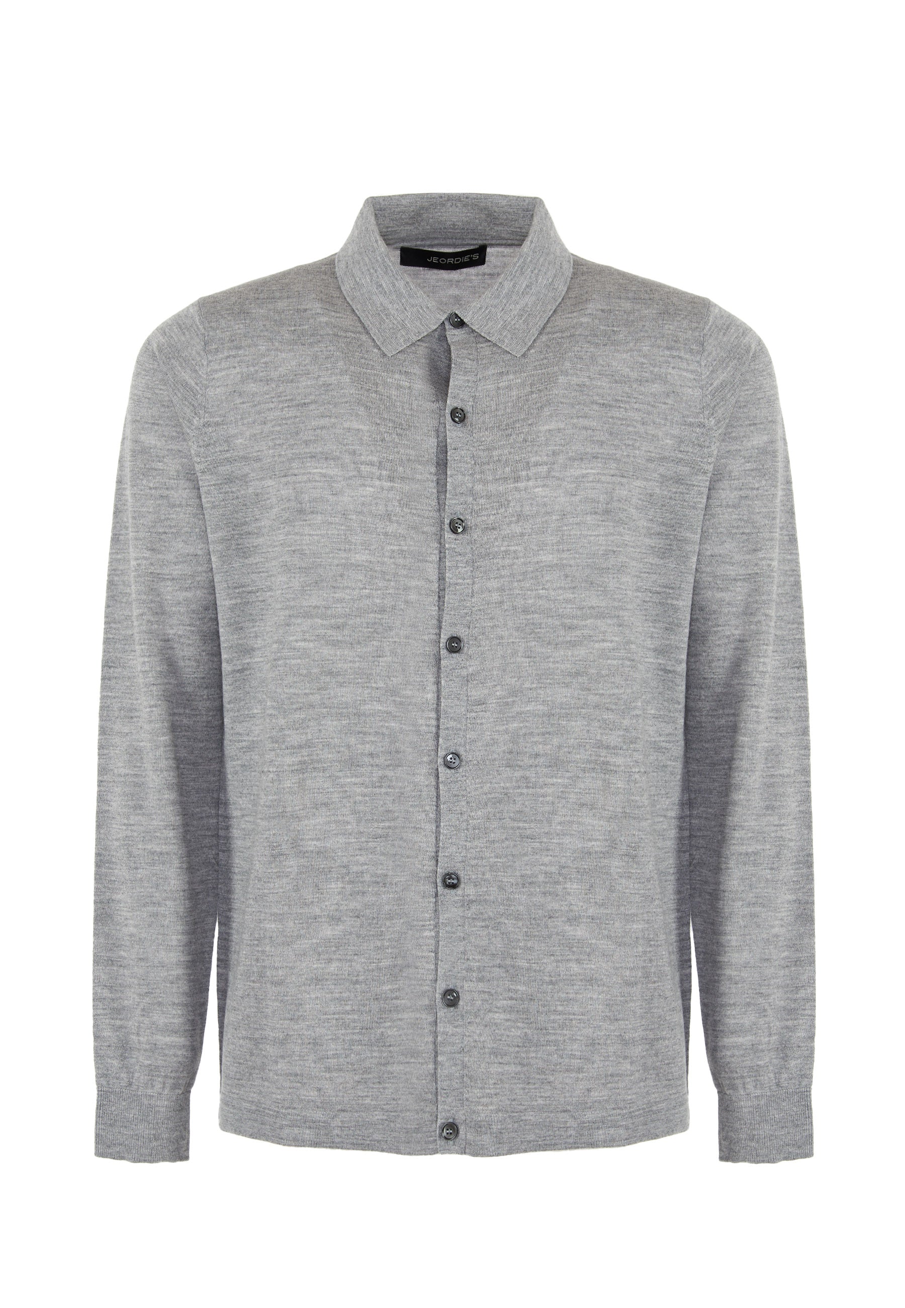 Cardigan Camicia Merinos Grigio Melange