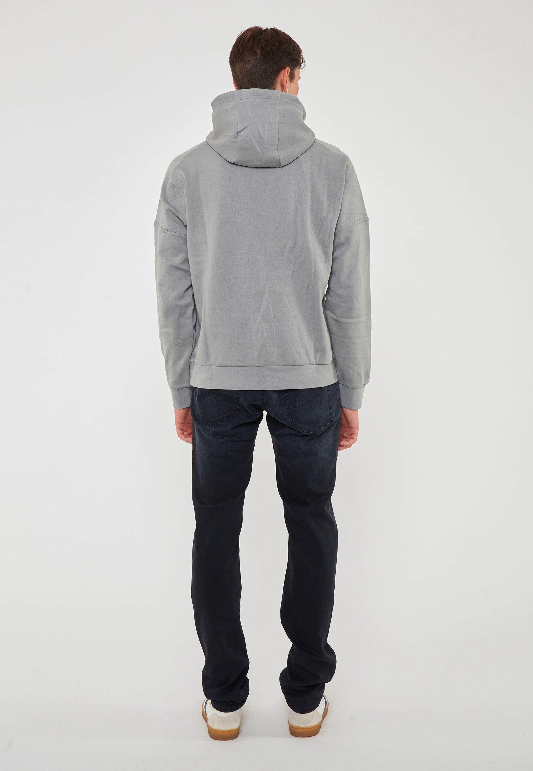 Felpa Con Cappuccio Visibility In Misto Cotone