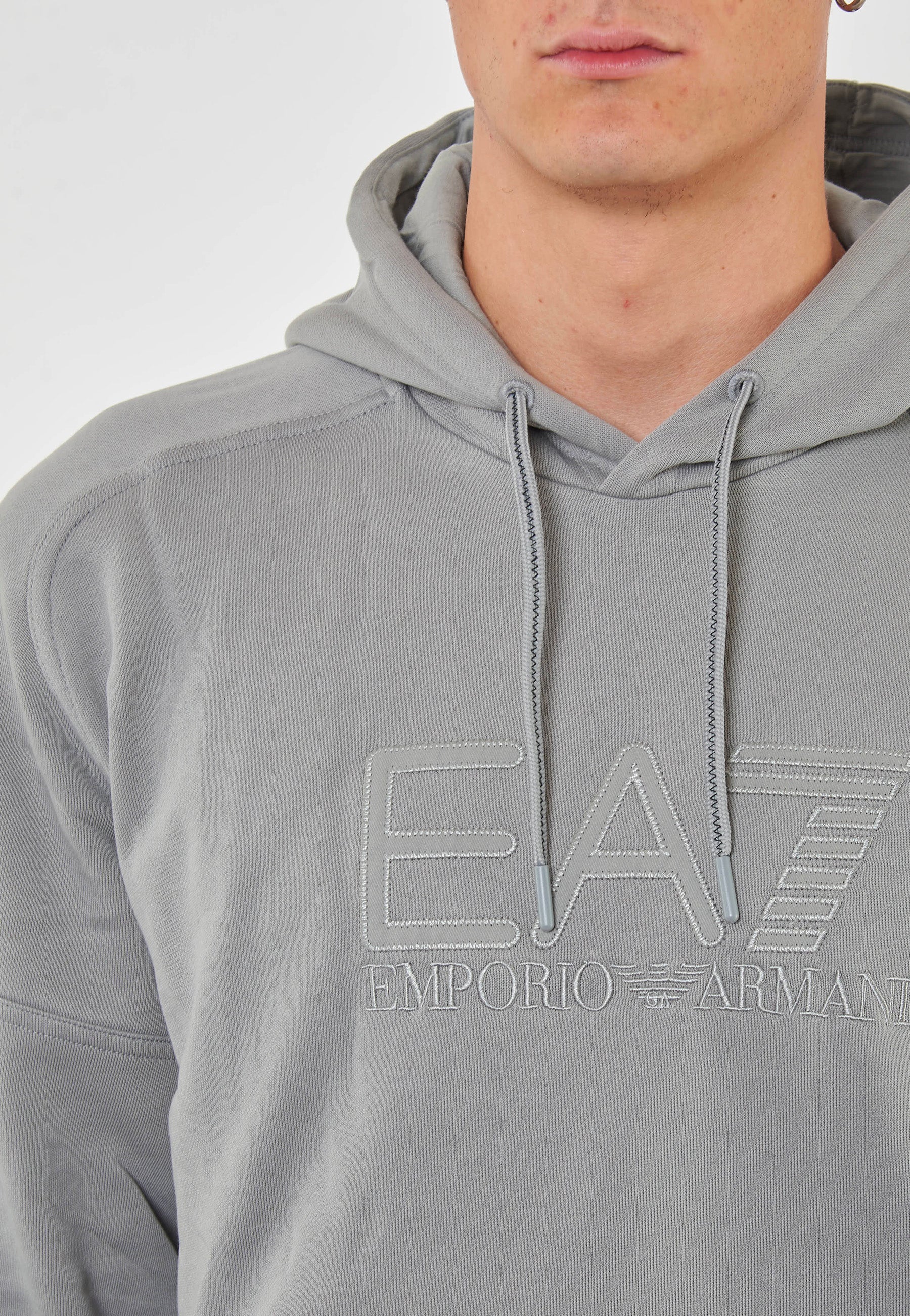 Felpa Con Cappuccio Visibility In Misto Cotone