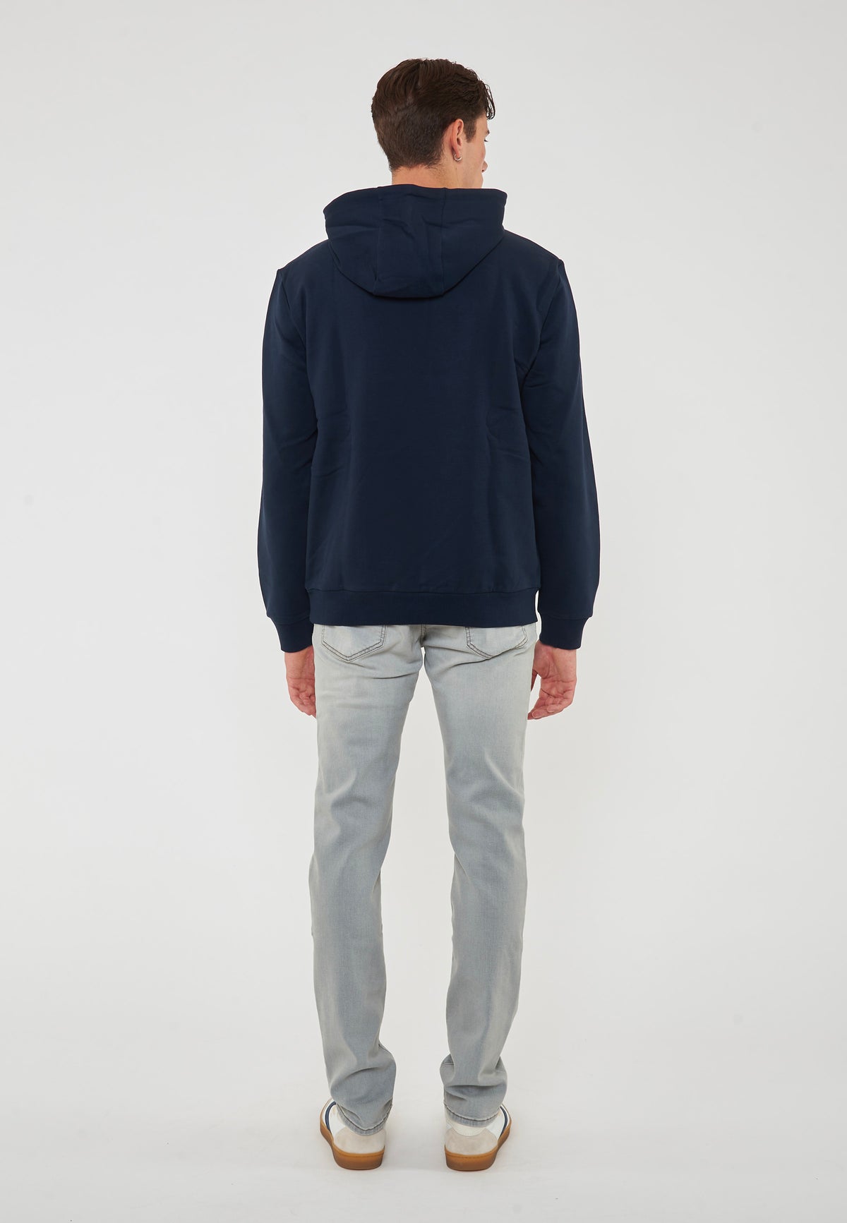 Felpa Con Cappuccio Logo Series In Cotone Stretch Con Maxi Logo