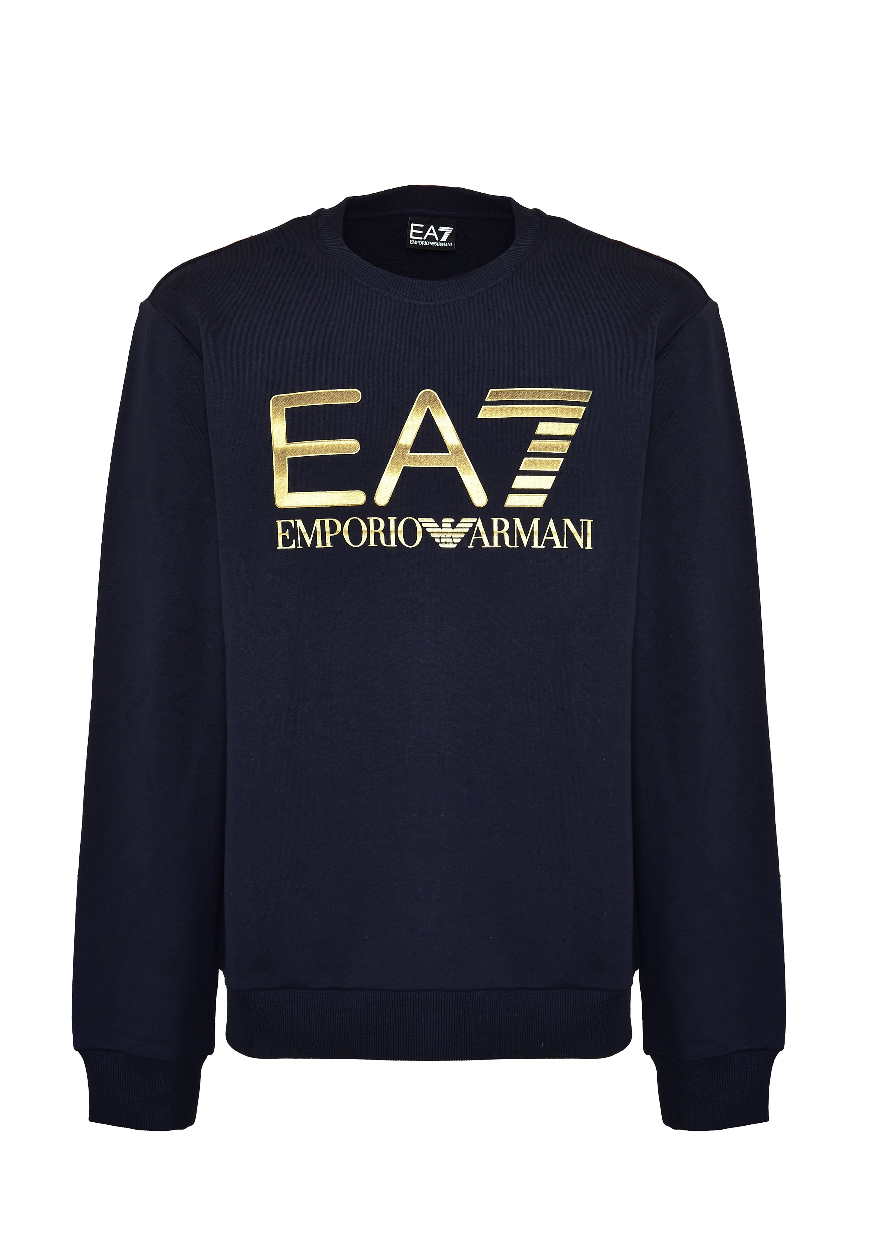 Felpa Girocollo Logo Series In Cotone Stretch Con Maxi Logo