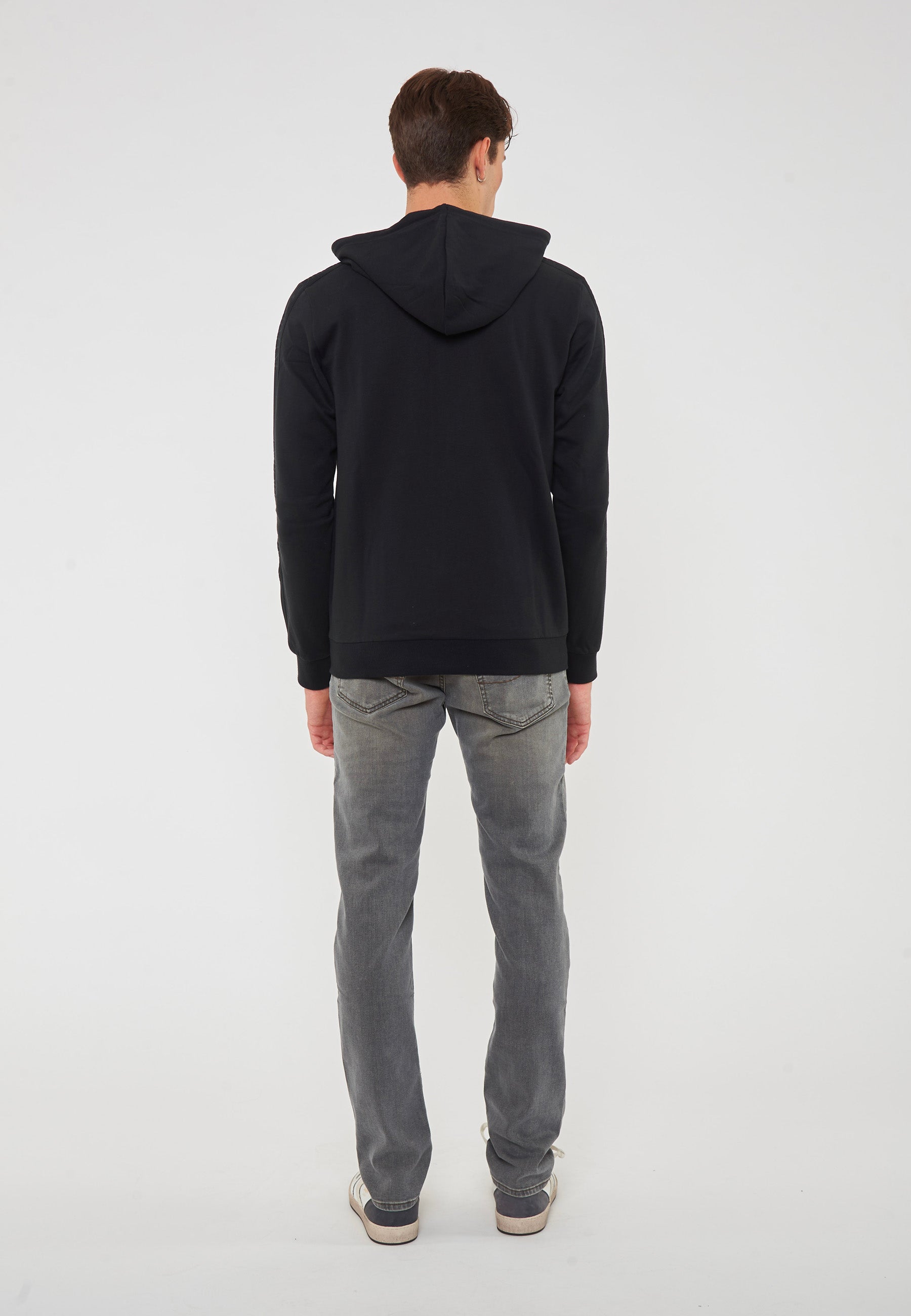 Felpa Con Cappuccio E Zip