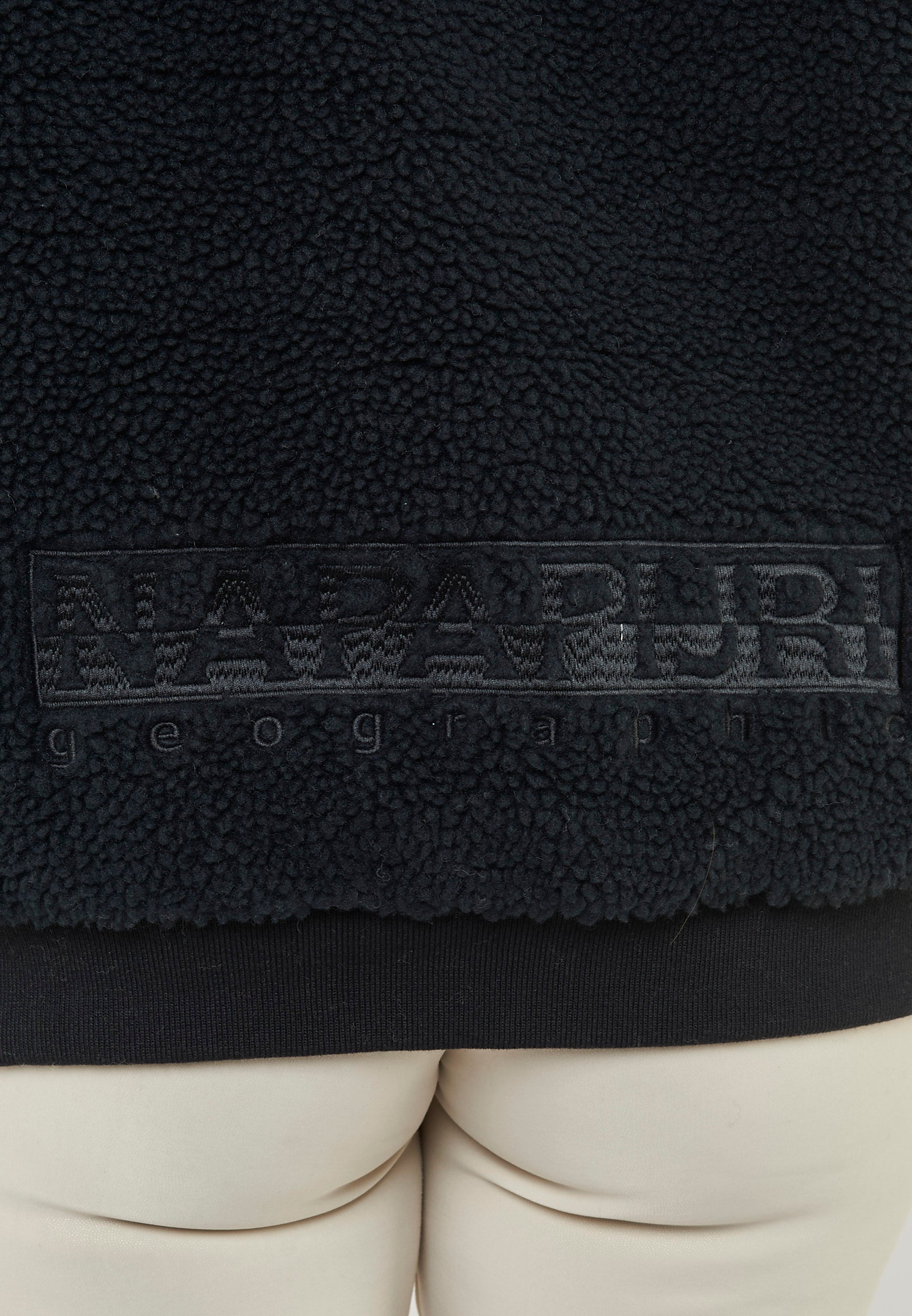 Felpa In Pile Con Cappuccio e Zip Seline