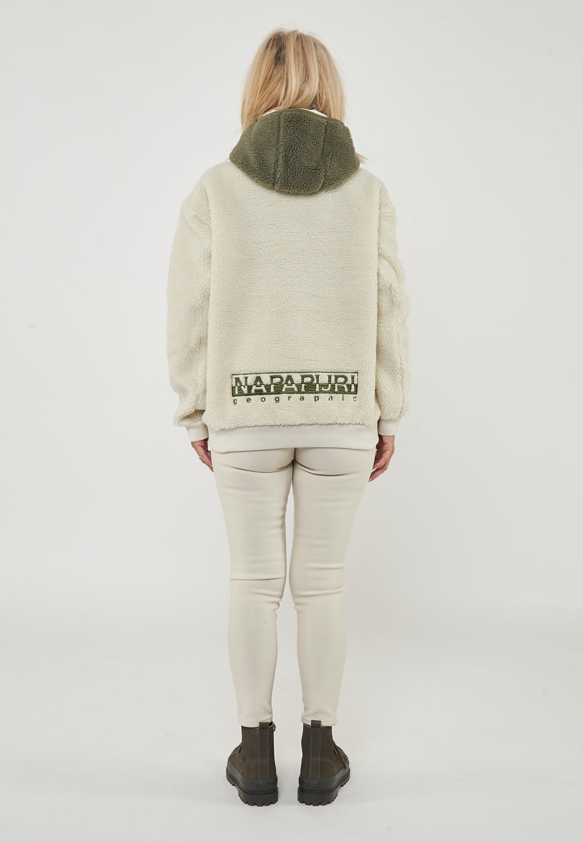 Felpa In Pile Con Cappuccio e Zip Seline