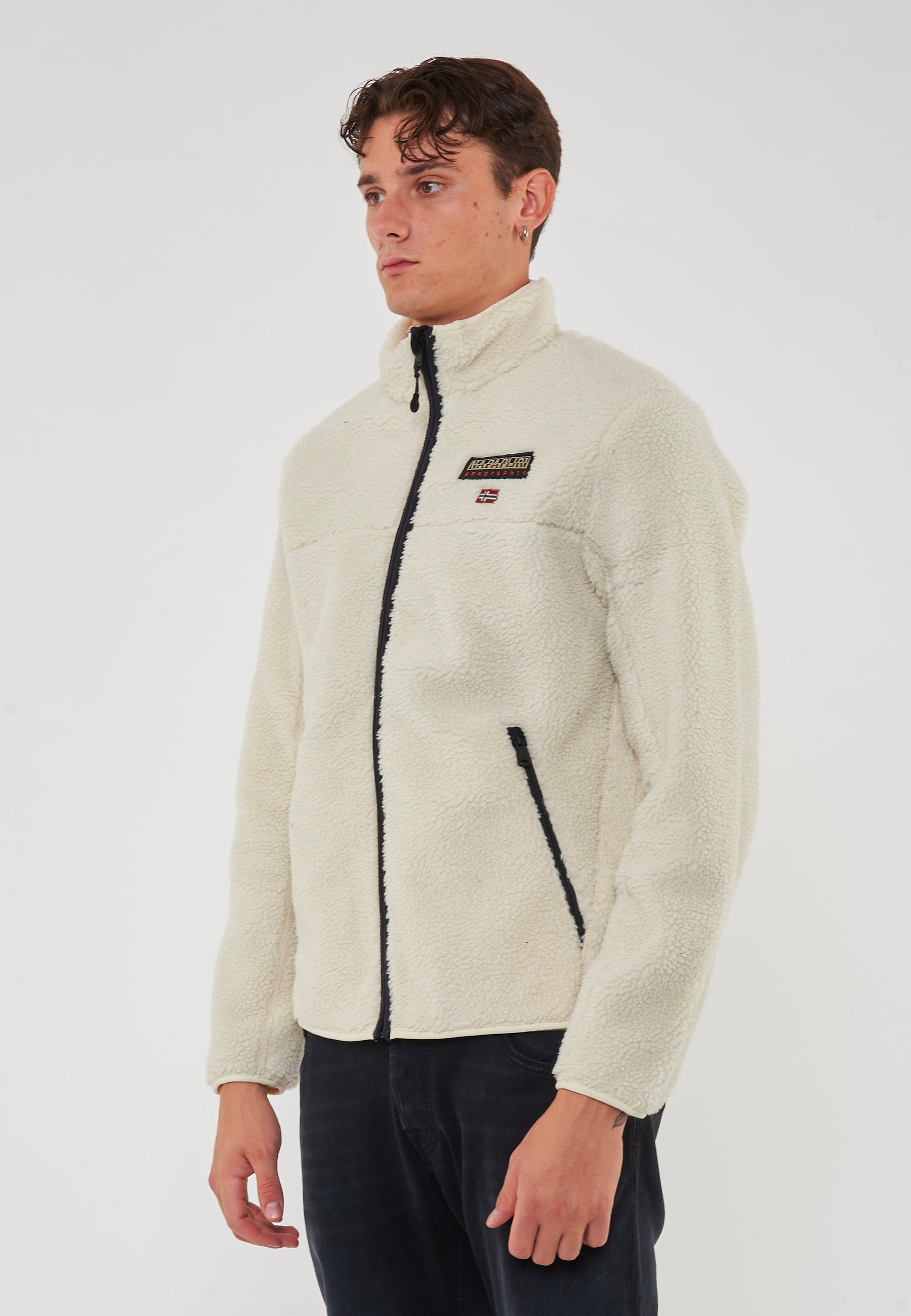 Felpa In Pile Con Zip Tynik
