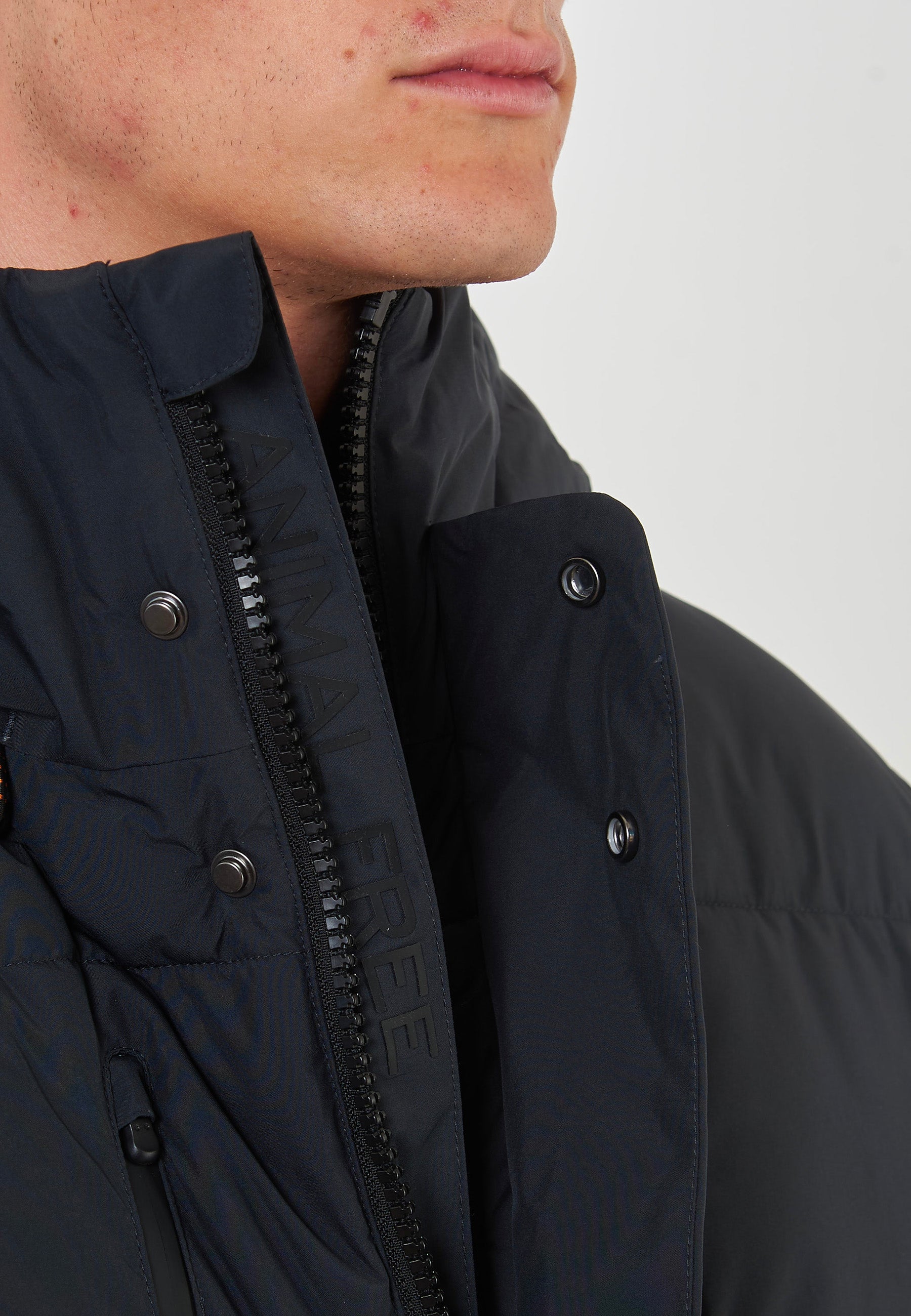 Parka Uomo Animal Free Modello Alter Black
