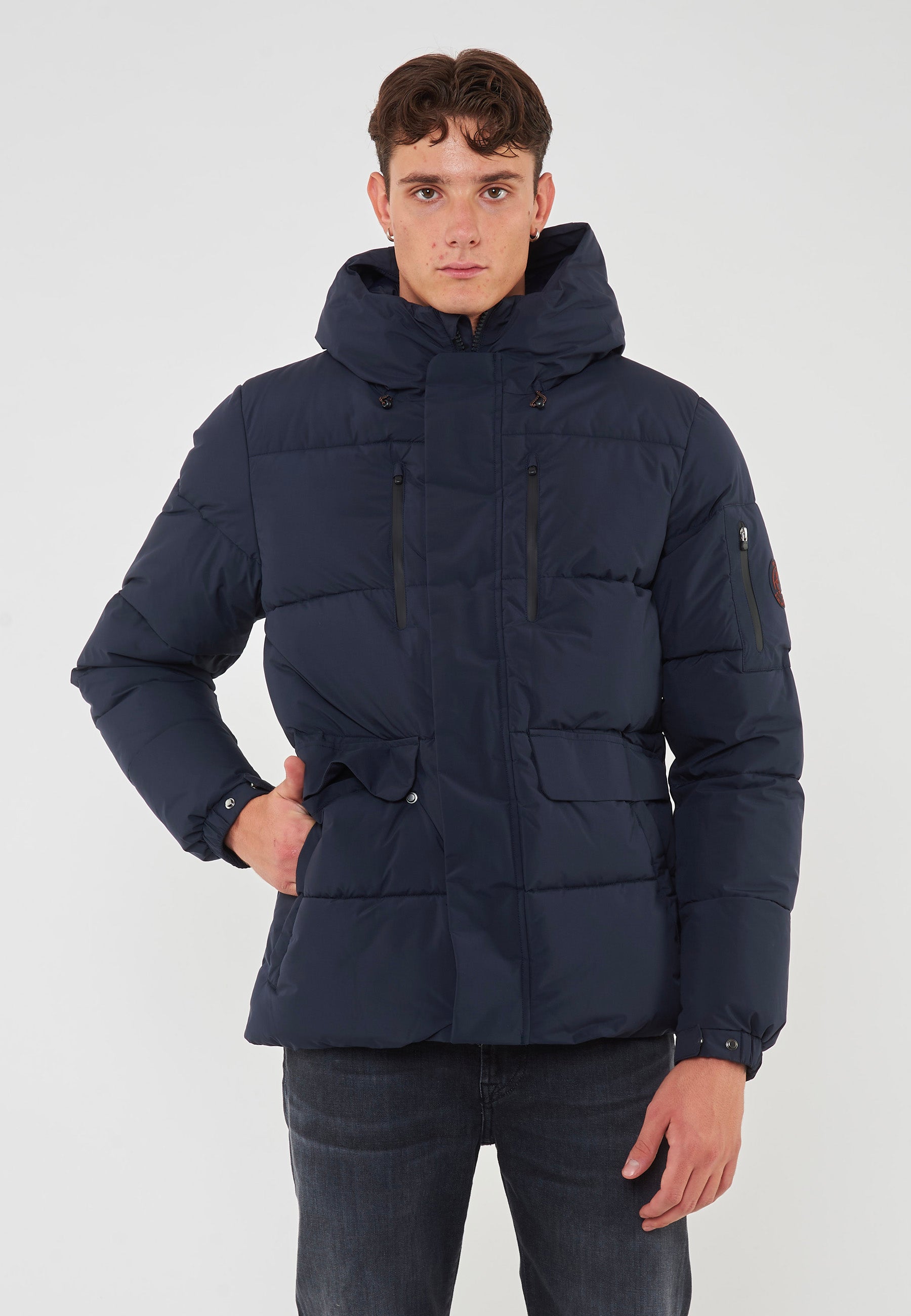 Parka Uomo Animal Free Modello Alter Blue Black