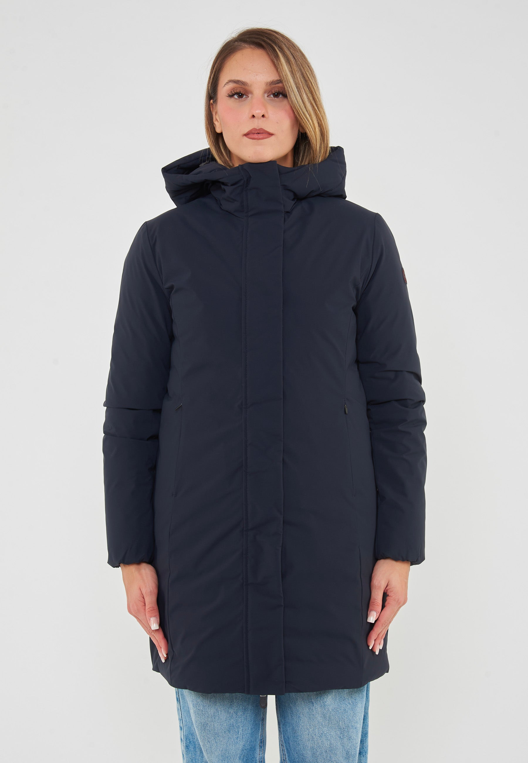 Parka Donna Modello Leyla Blue Black