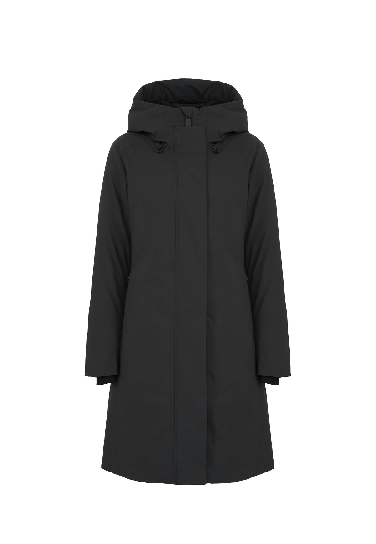 Parka Donna Con Cappuccio Sienna Nero