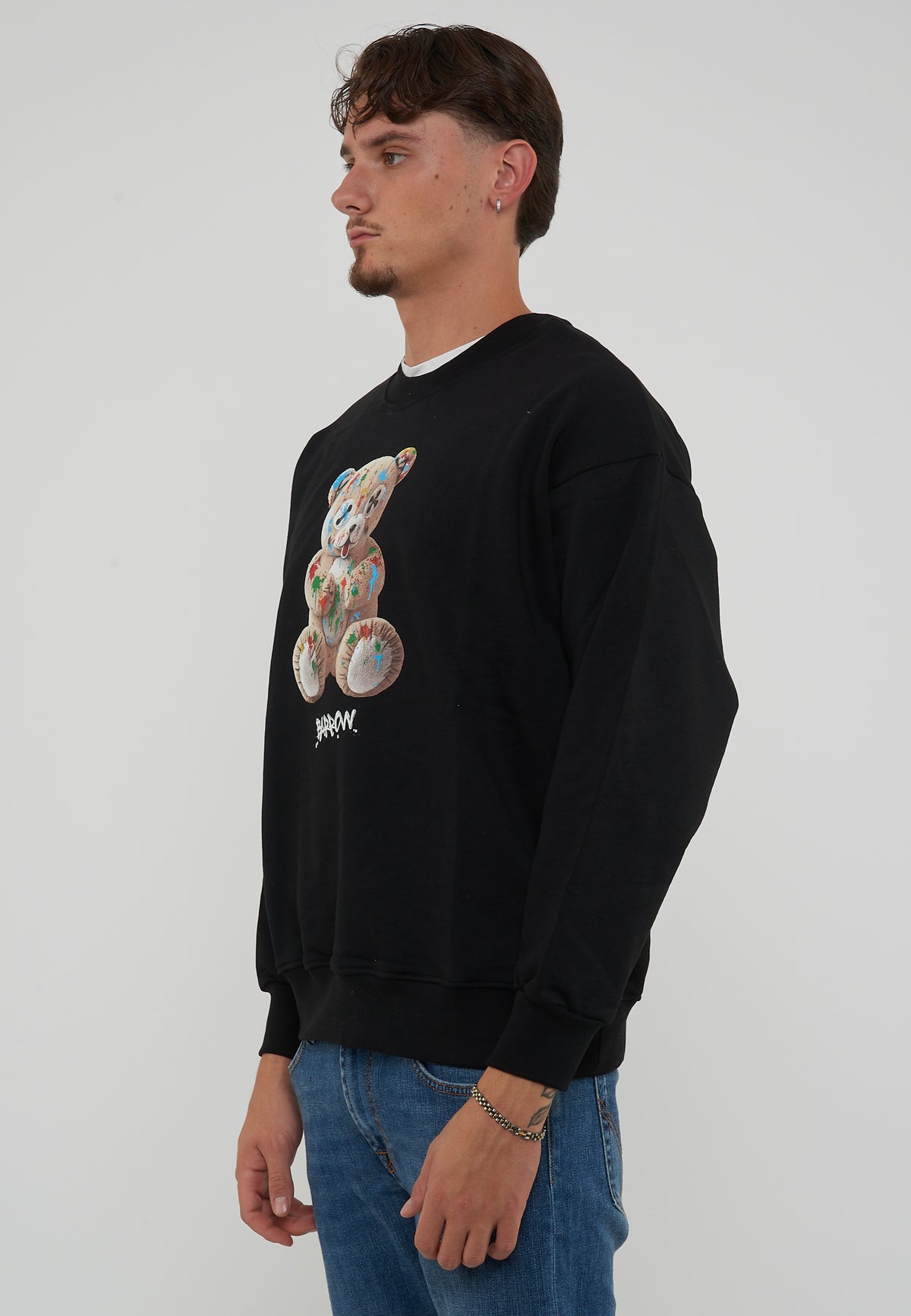 Felpa Girocollo Black