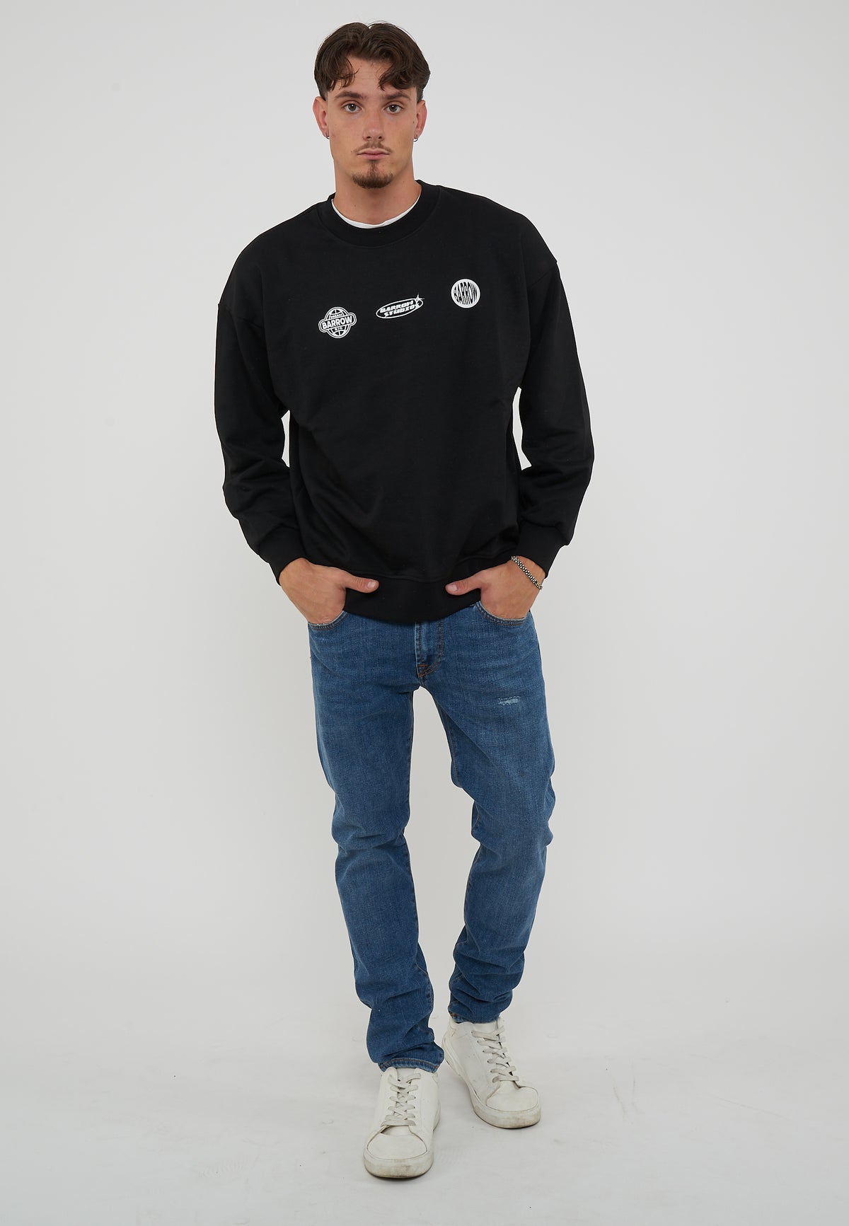Felpa Girocollo Black