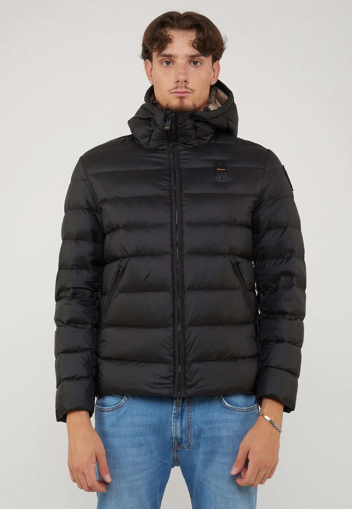 Piumino Con Cappuccio Acton Nero