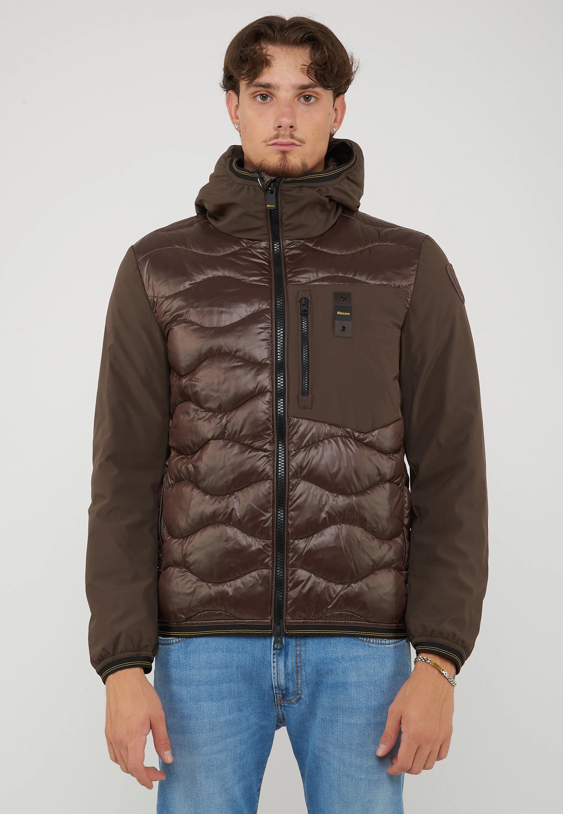 Piumino Imbottitura Mista Albert Brown
