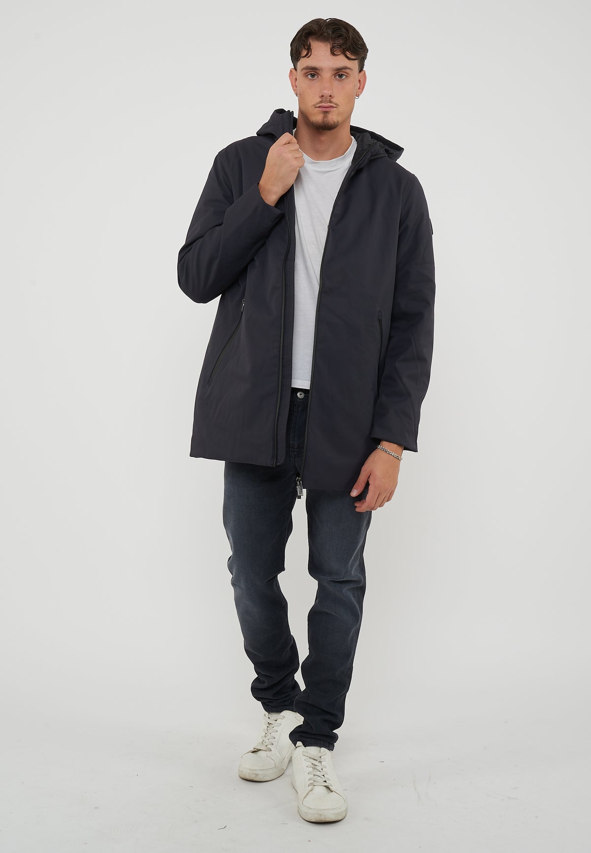 Herdo 3.0 Giacca Lunga Con Cappuccio Da Uomo Jet Black