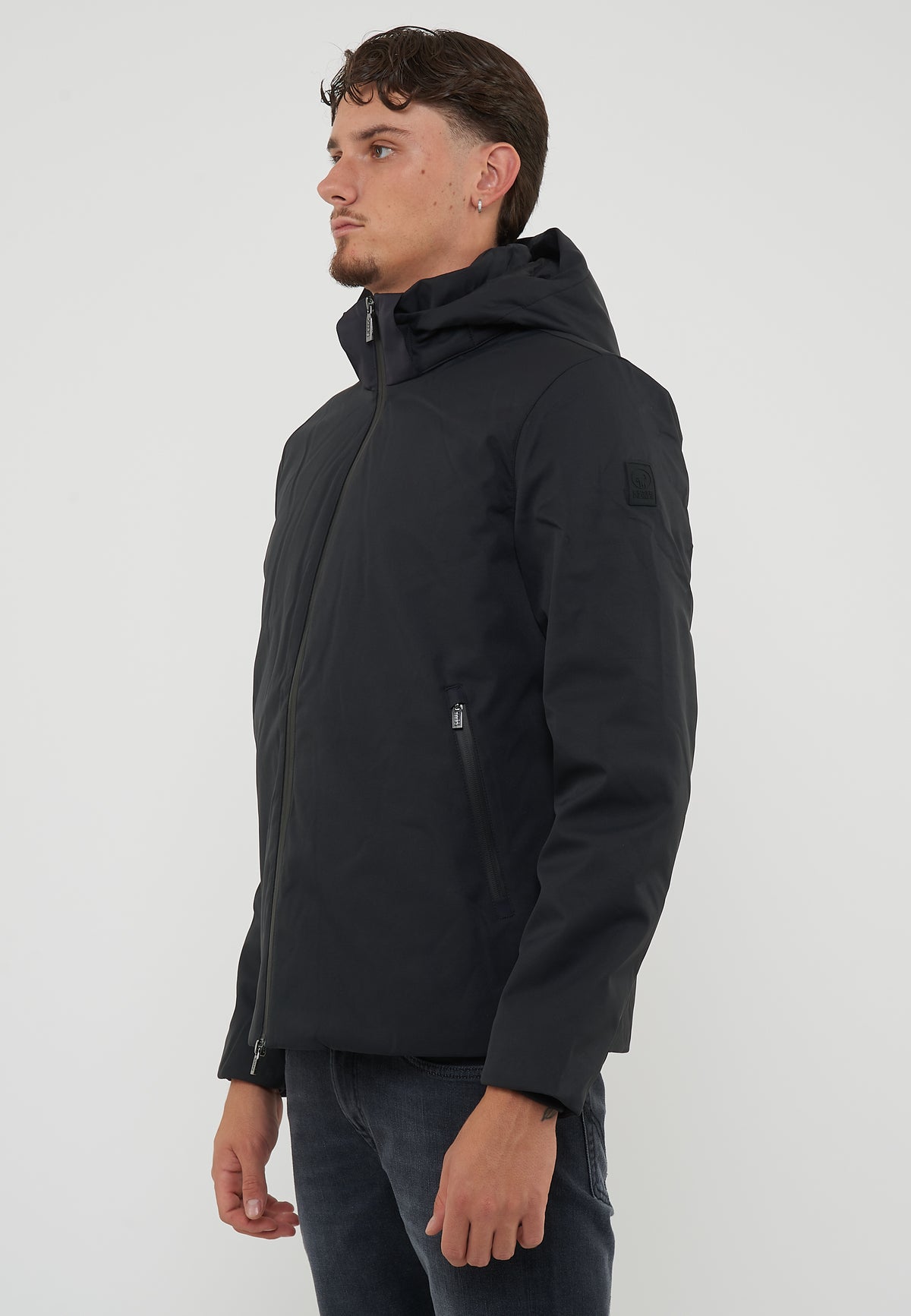 Herring 3.0 Giacca Corta Con Cappuccio Da Uomo Jet Black