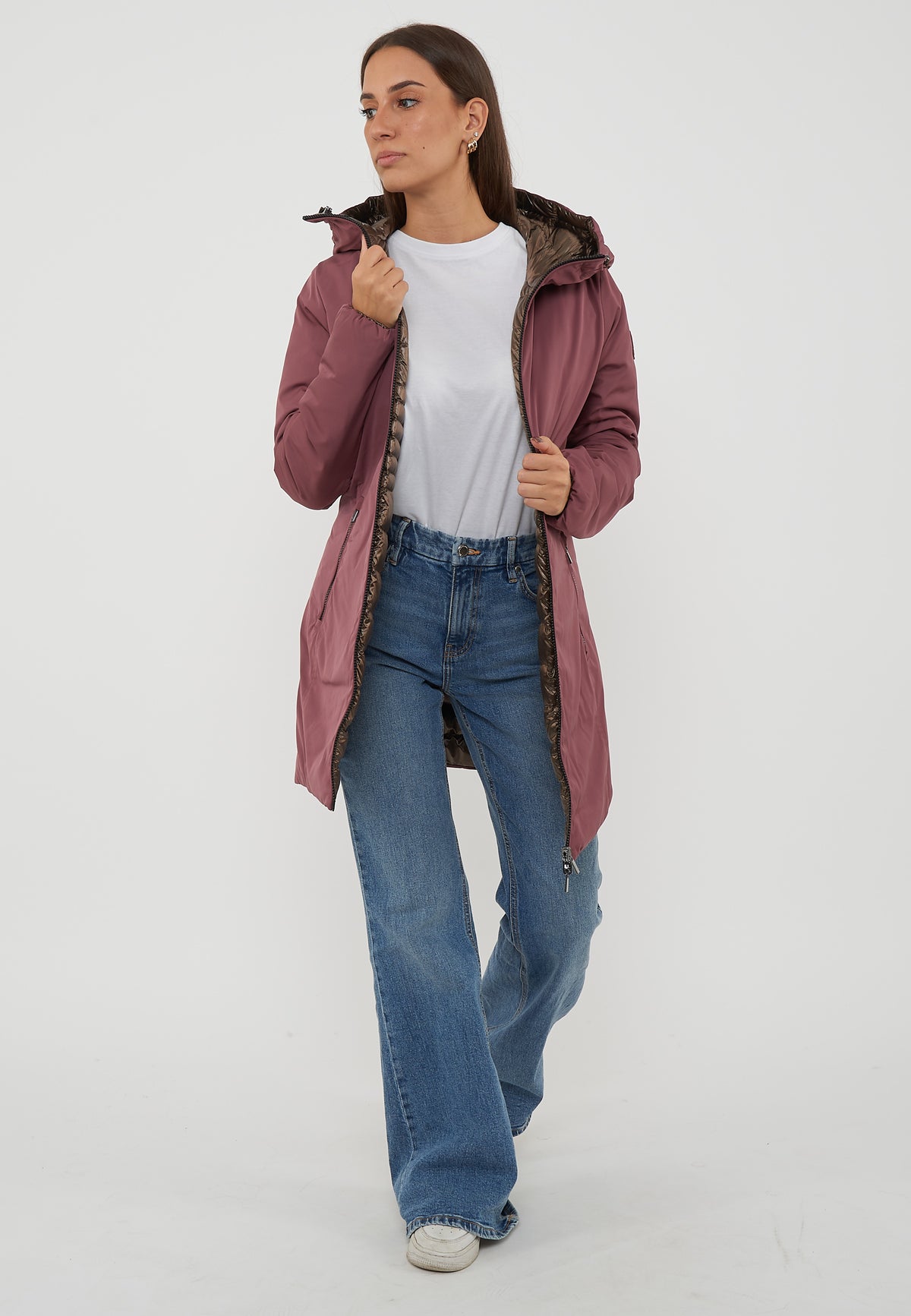 Kalie 3.0 Piumino Reversibile Da Donna Oxblood Red /Macaron