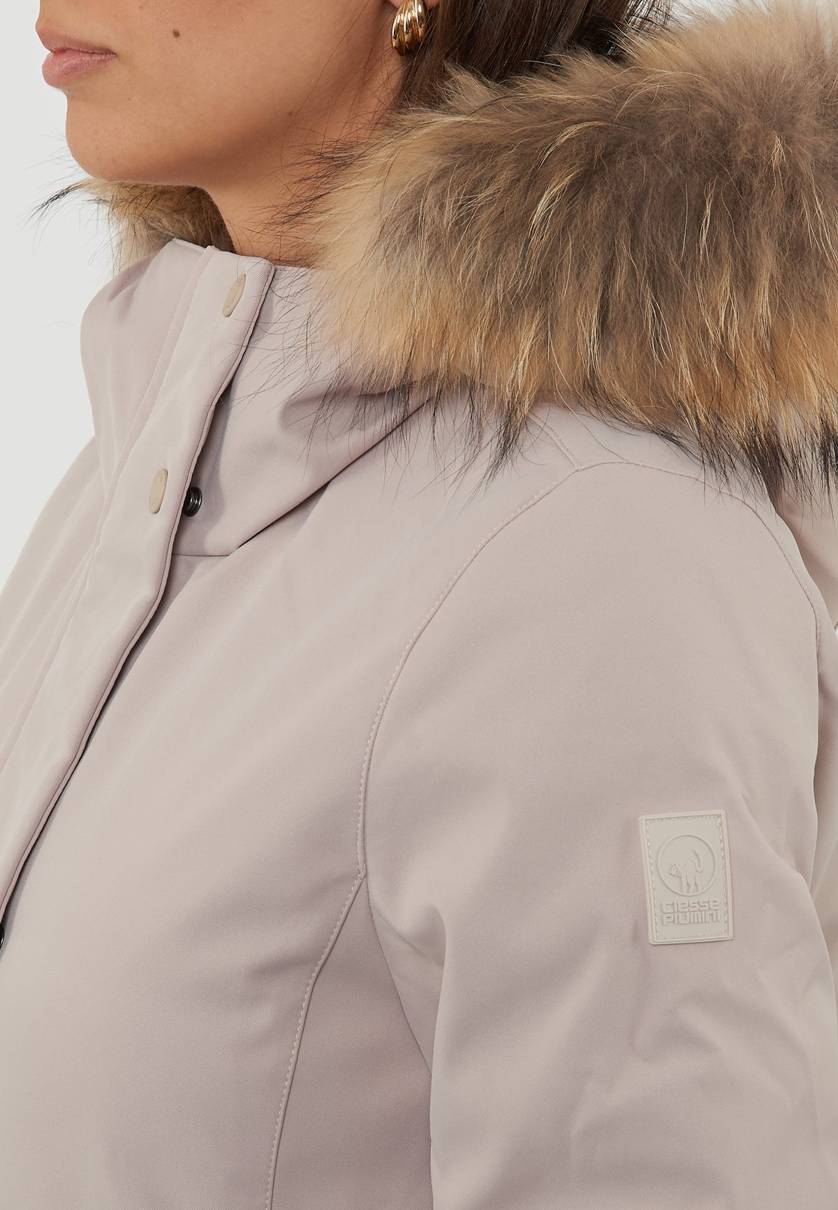 Lolita Real Fur Piumino Softshell Da Donna Perfectley Pale
