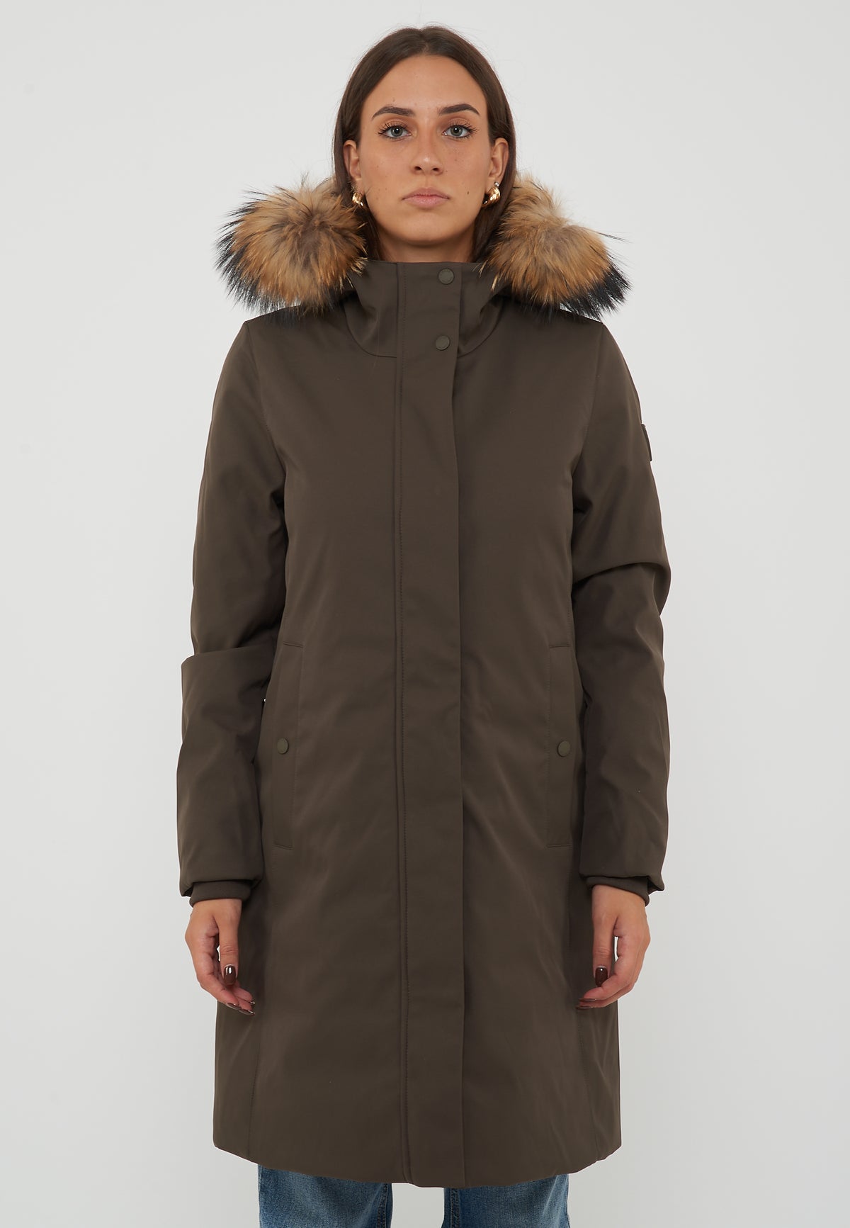 Lolita Real Fur Piumino Softshell Da Donna Mulch