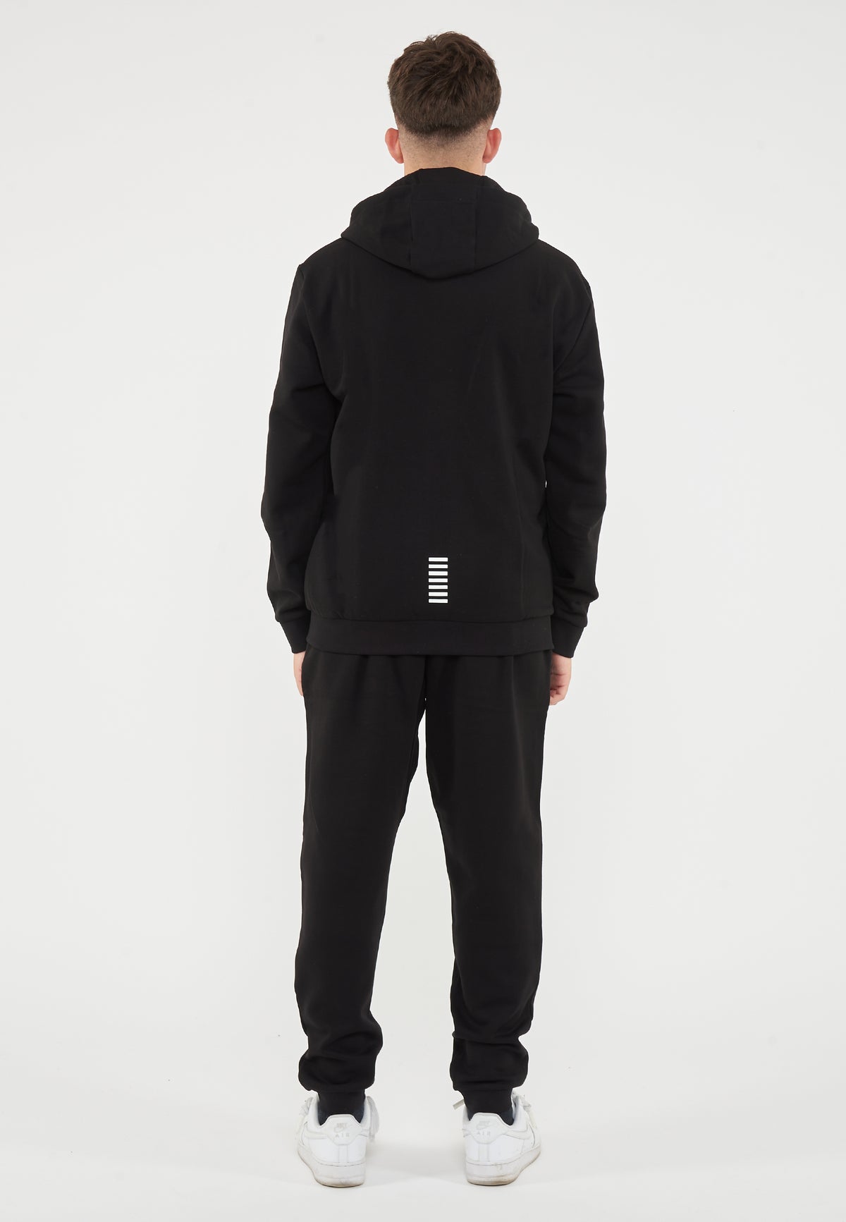 Tuta Con Cappuccio Core Identity In Misto Cotone Black