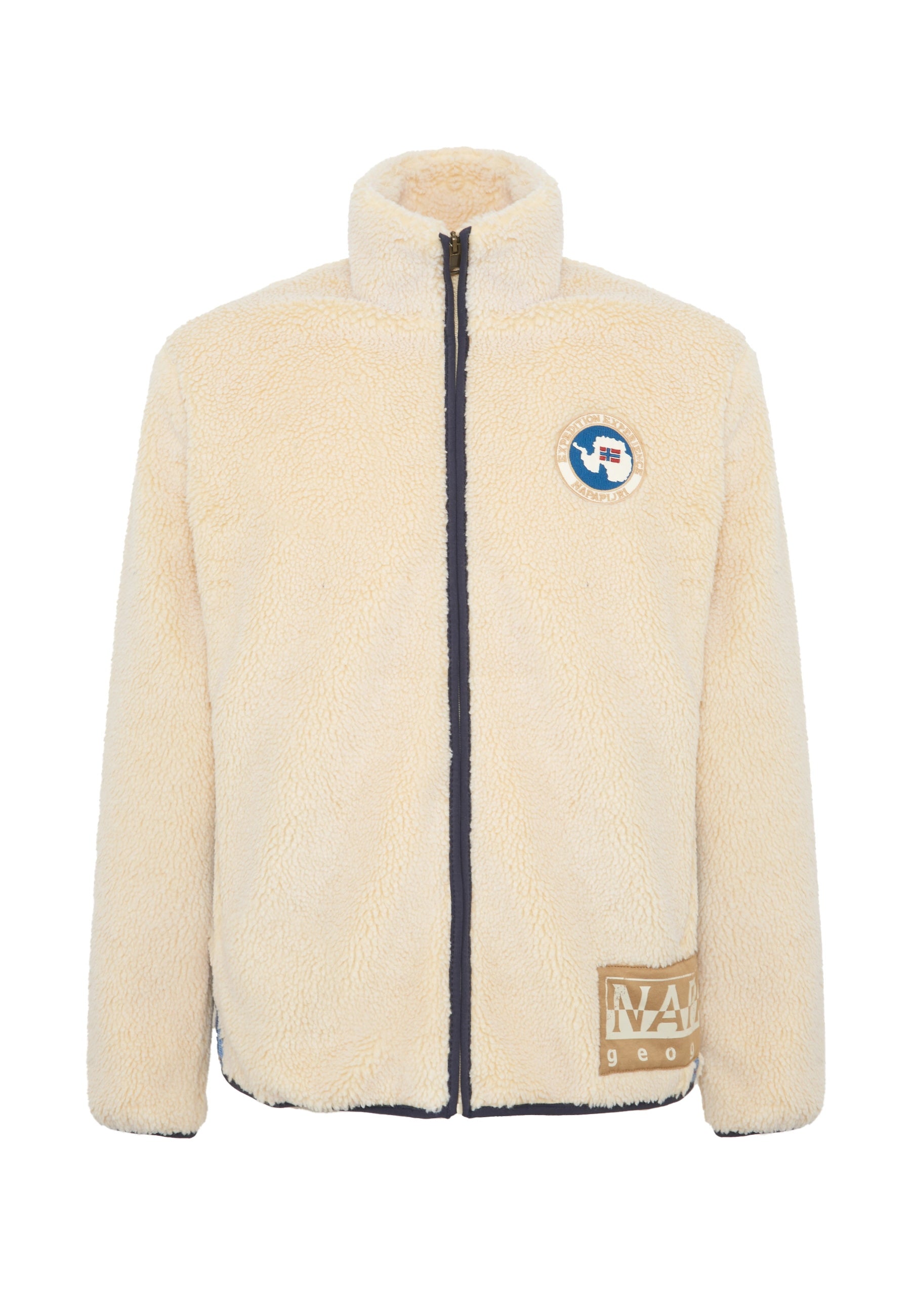 Felpa In Pile Con Zip T-Archive Fleece Putty