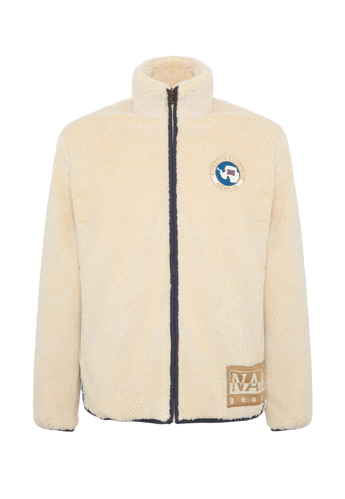 Felpa In Pile Con Zip T-Archive Fleece Putty