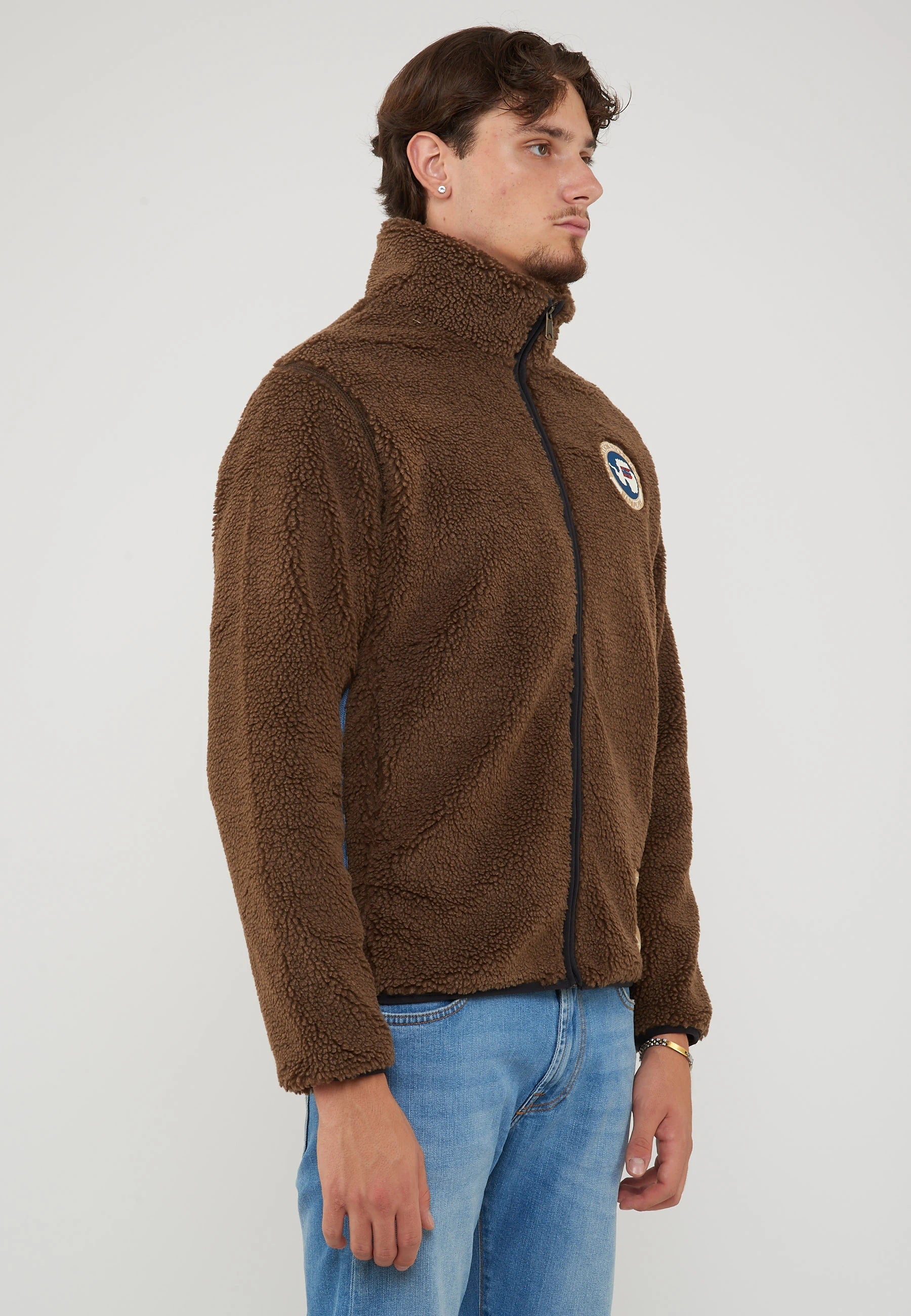 Felpa In Pile Con Zip T-Archive Fleece Demitasse