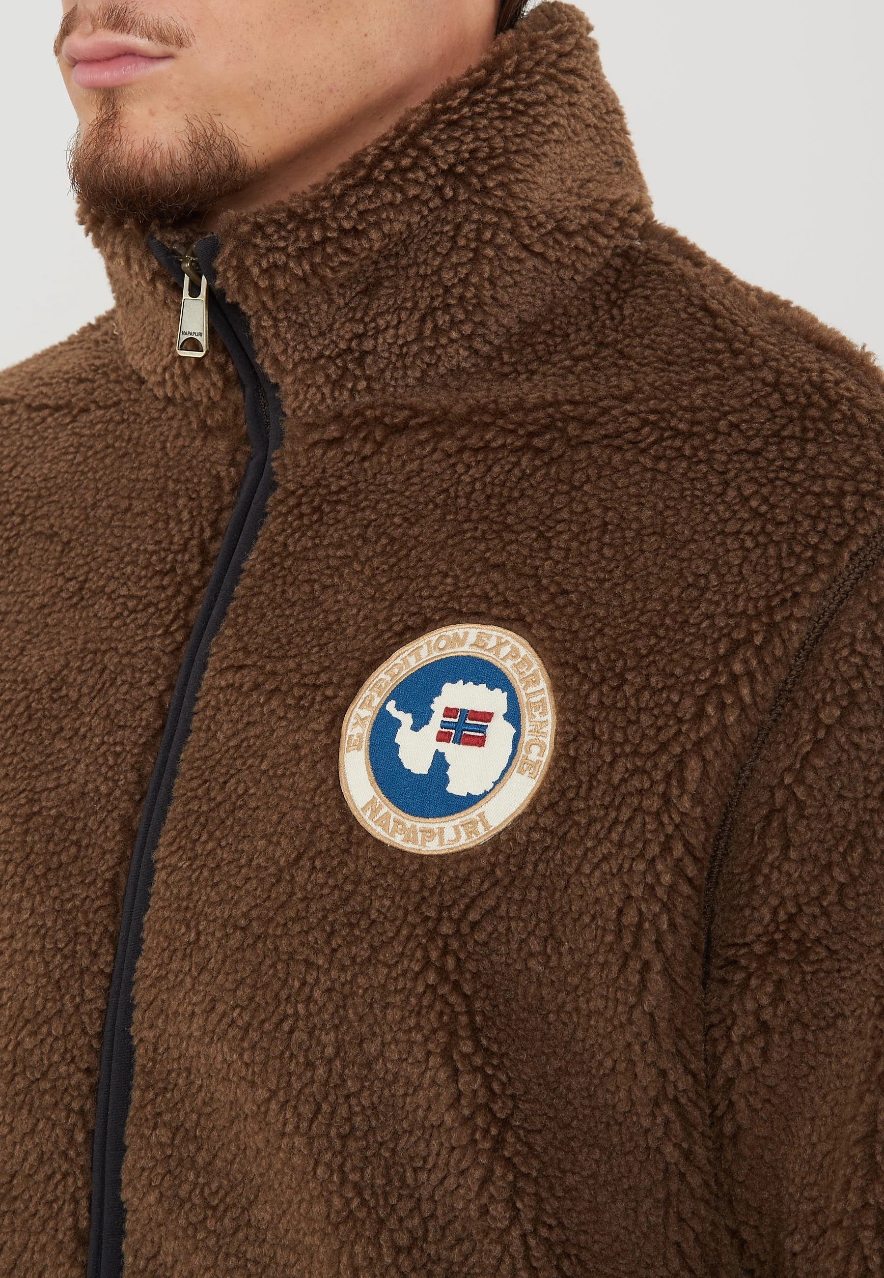 Felpa In Pile Con Zip T-Archive Fleece Demitasse