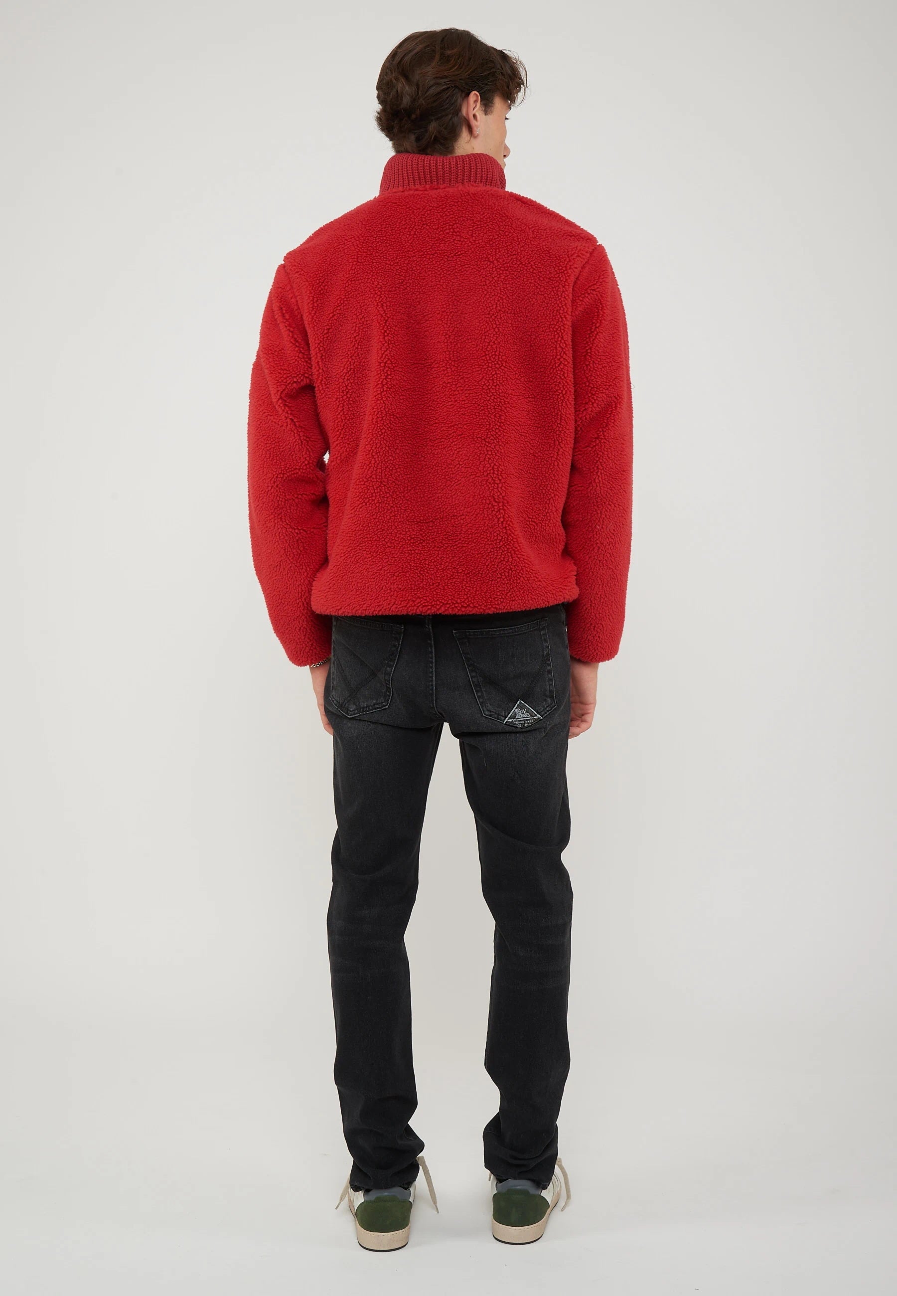 Felpa In Pile Con Mezza Zip T-Archive Fleece Haute Red