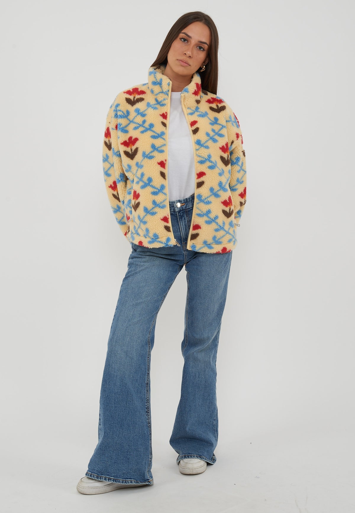 Felpa In File Con Zip Shima Aop Flower