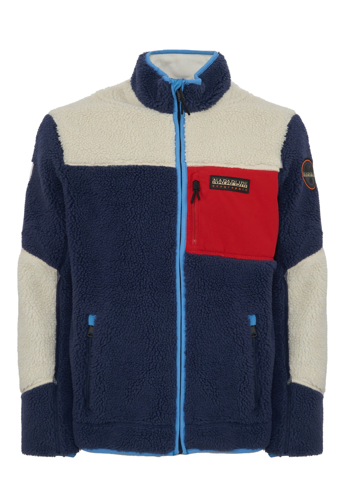 Felpa in Pile con Zip Yupik Multicolore