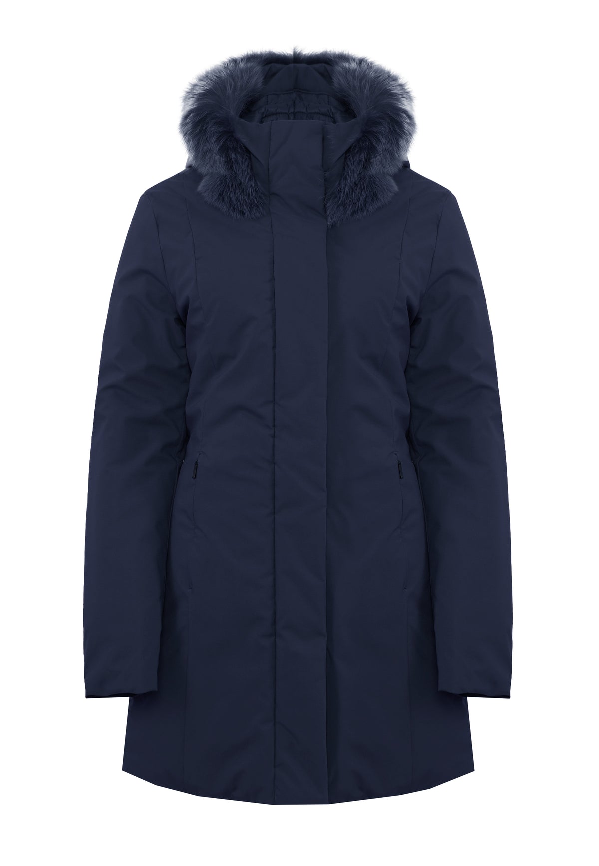 Parka Donna Modello Lady Tech Fur Jacket Dark Blue