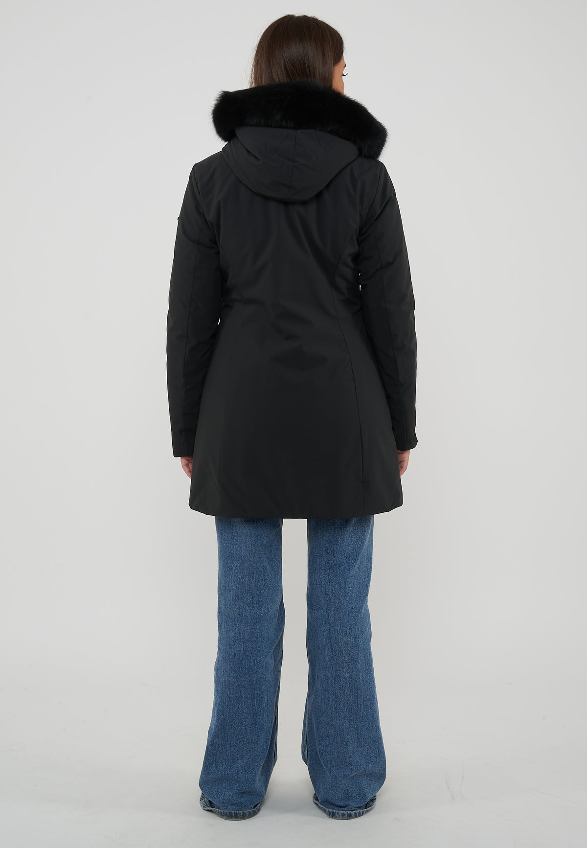 Parka Donna Modello Lady Tech Fur Jacket Nero