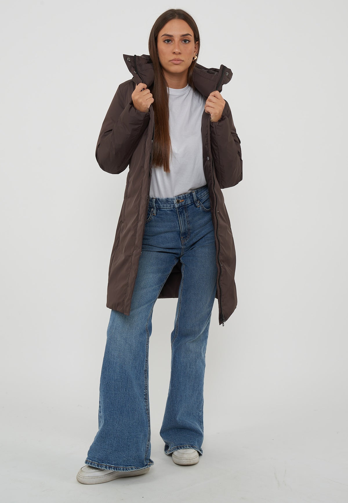 Piumino Donna Long Nebla Jackey Black Coffee