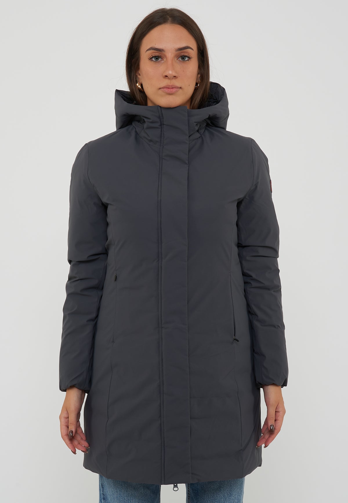 Parka Donna Modello Leyla Ebony Grey