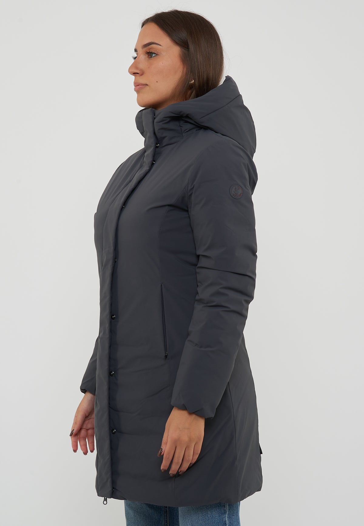 Parka Donna Modello Leyla Ebony Grey