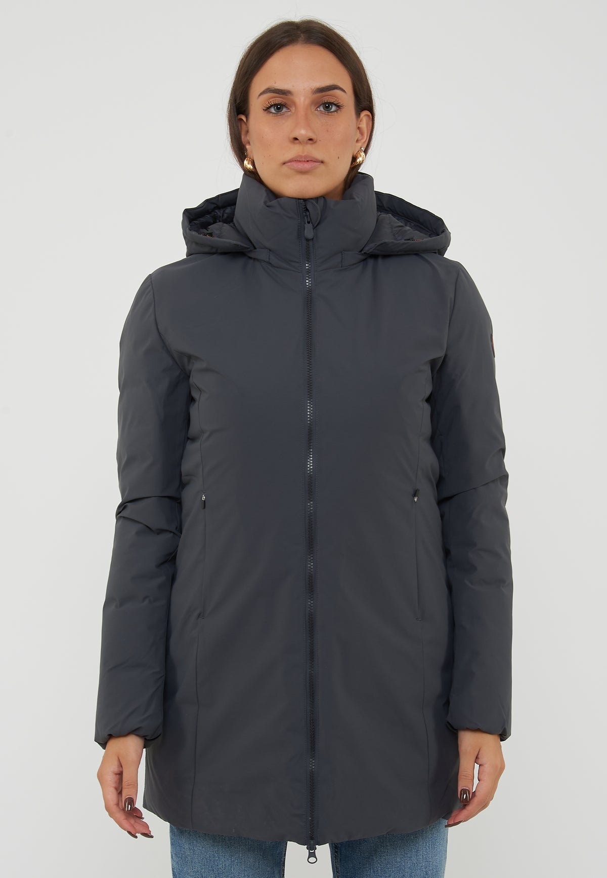Parka Donna Con Cappuccio Rachel Ebony Grey