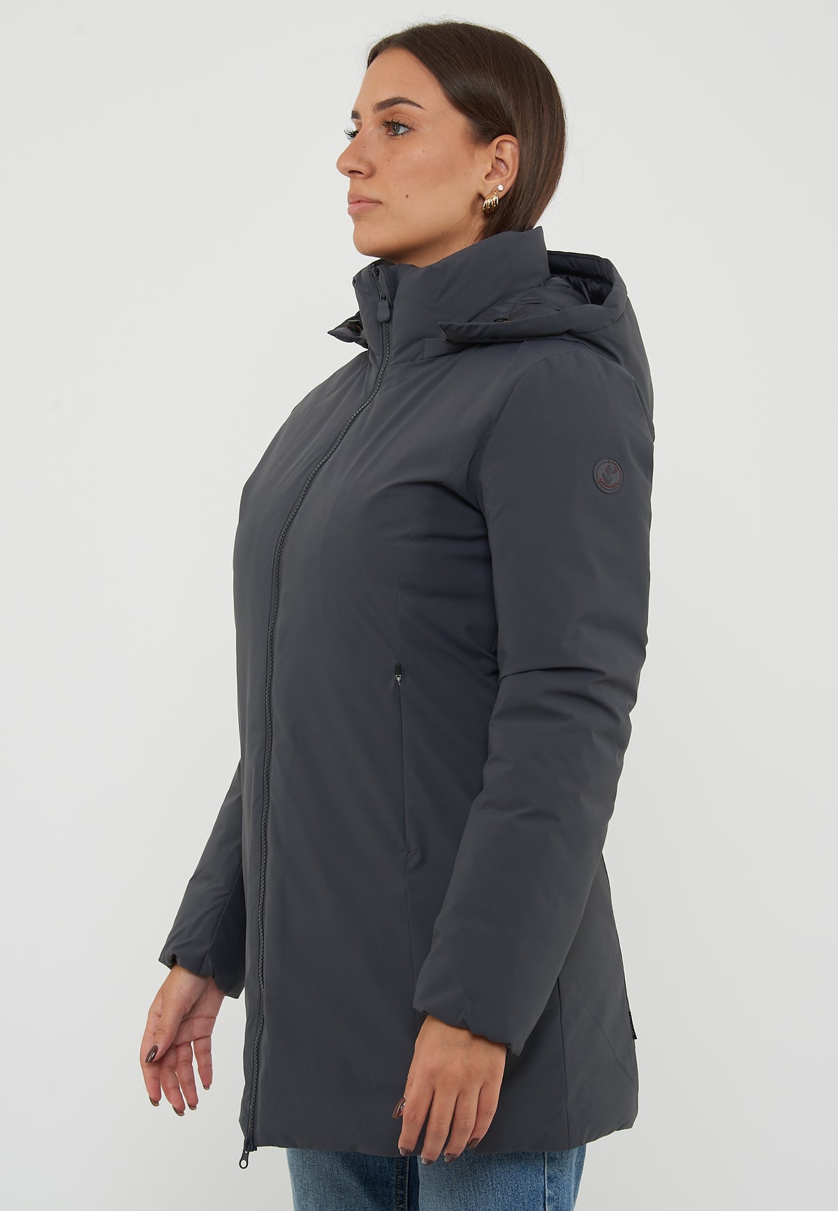 Parka Donna Con Cappuccio Rachel Ebony Grey