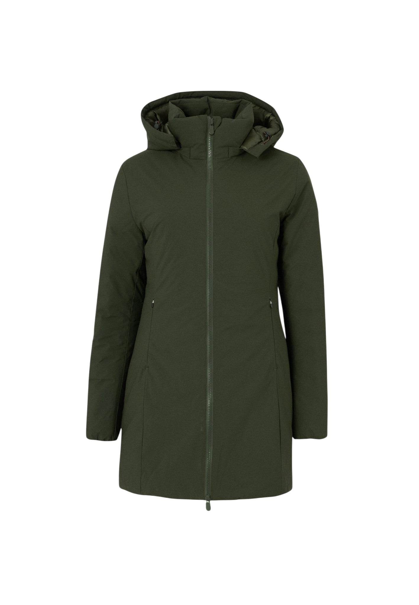 Parka Donna Con Cappuccio Rachel Land Green