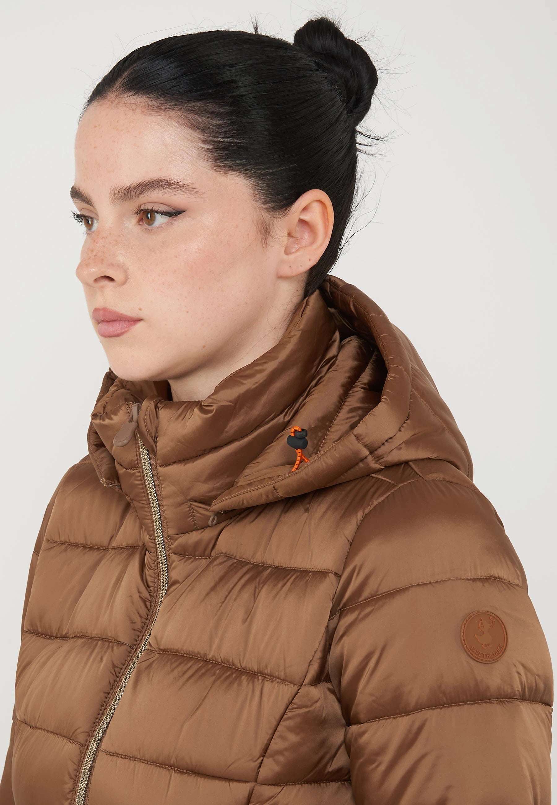 Piumino Lungo Da Donna Modello Reese Noisette Brown