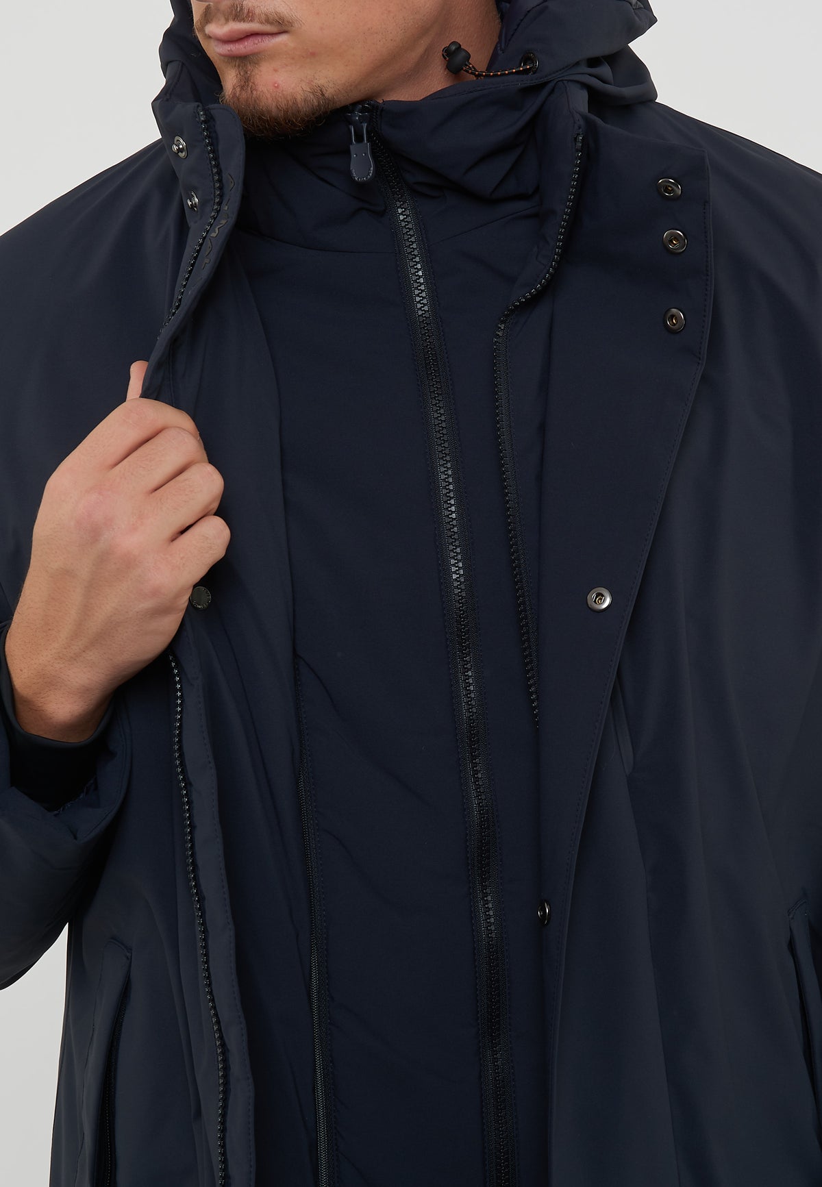 Parka Uomo Sesle Blue Black