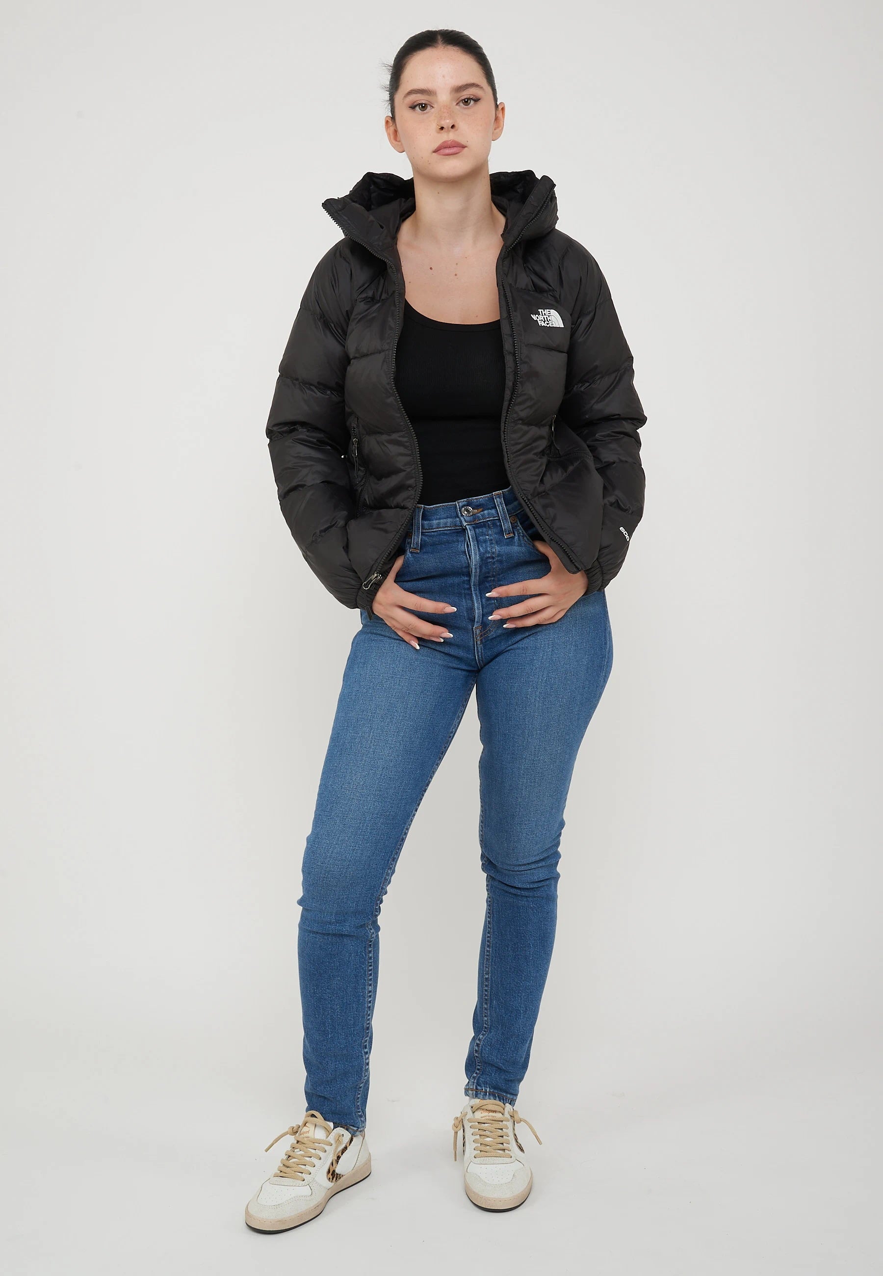 Giacca In Piumino Con Cappuccio Hydrenalite Down Da Donna Nero