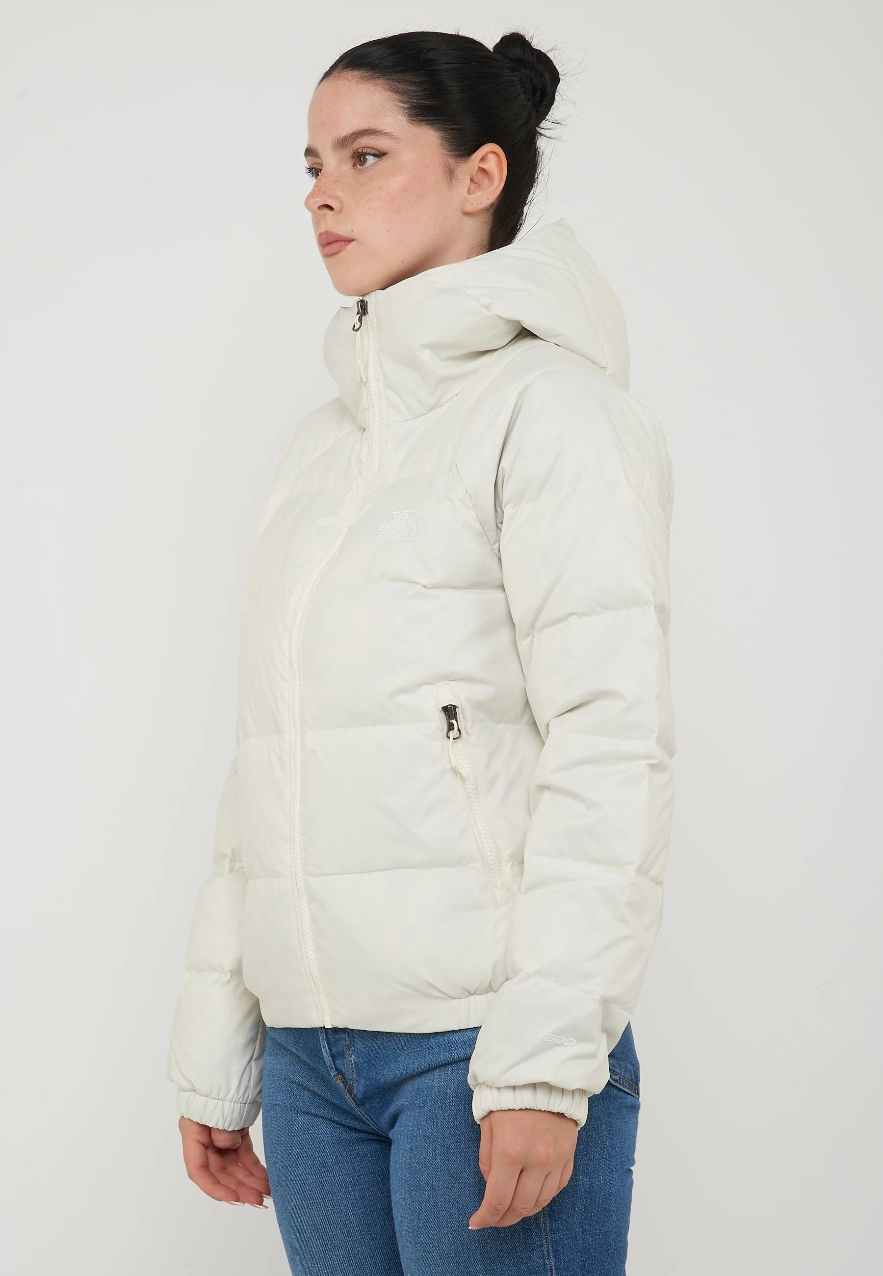 Giacca In Piumino Con Cappuccio Hydrenalite Down Da Donna White