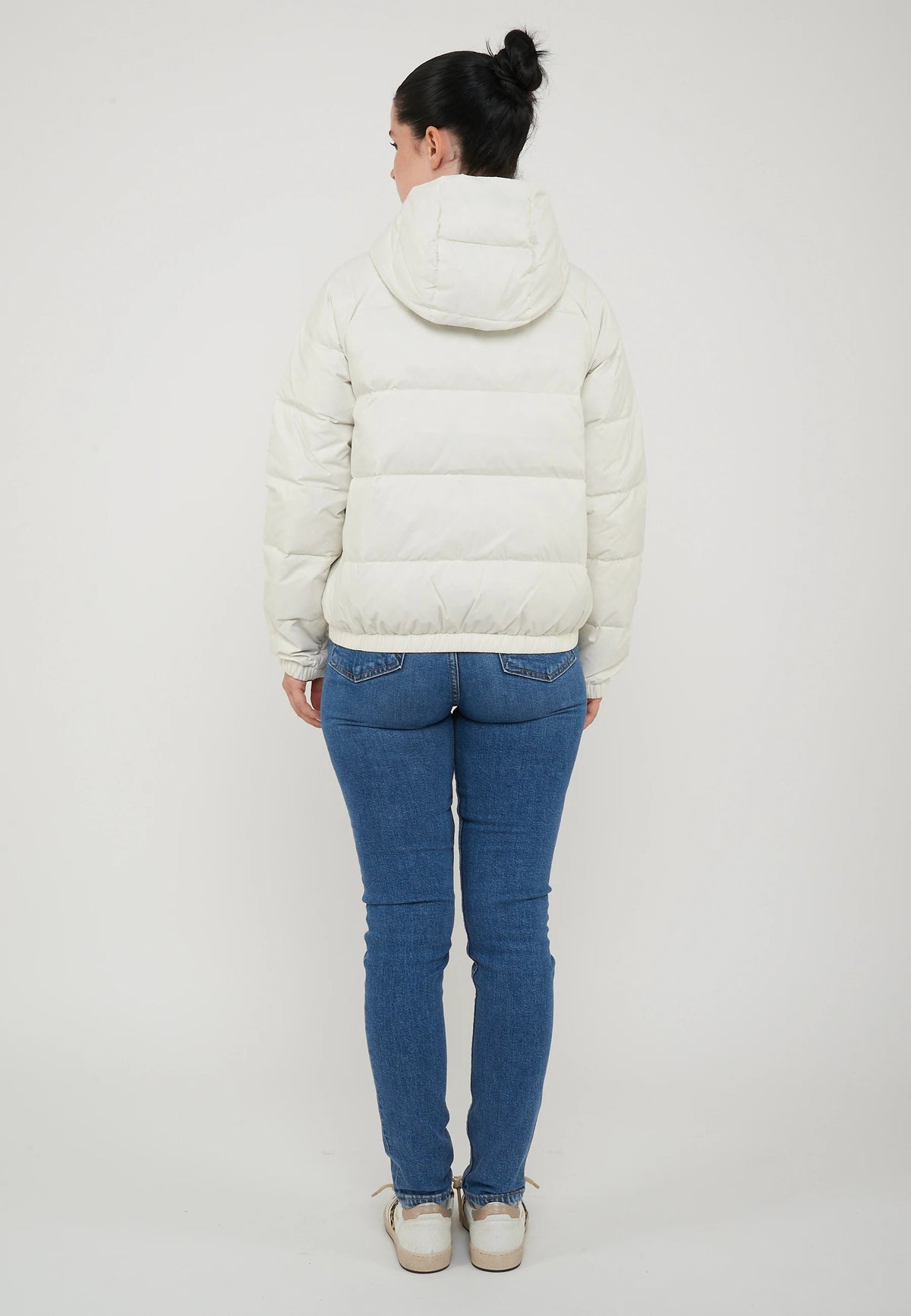 Giacca In Piumino Con Cappuccio Hydrenalite Down Da Donna White