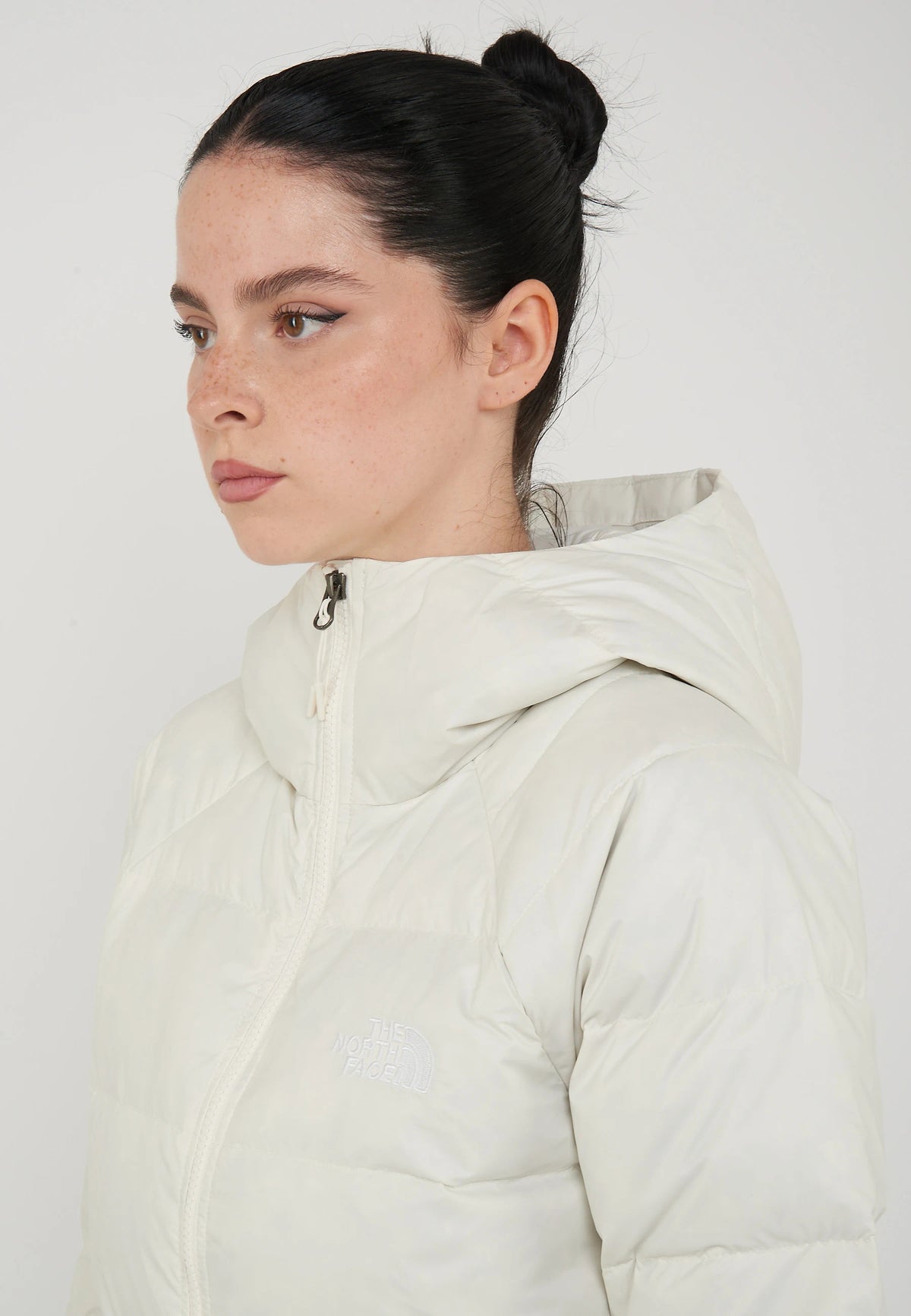 Giacca In Piumino Con Cappuccio Hydrenalite Down Da Donna White