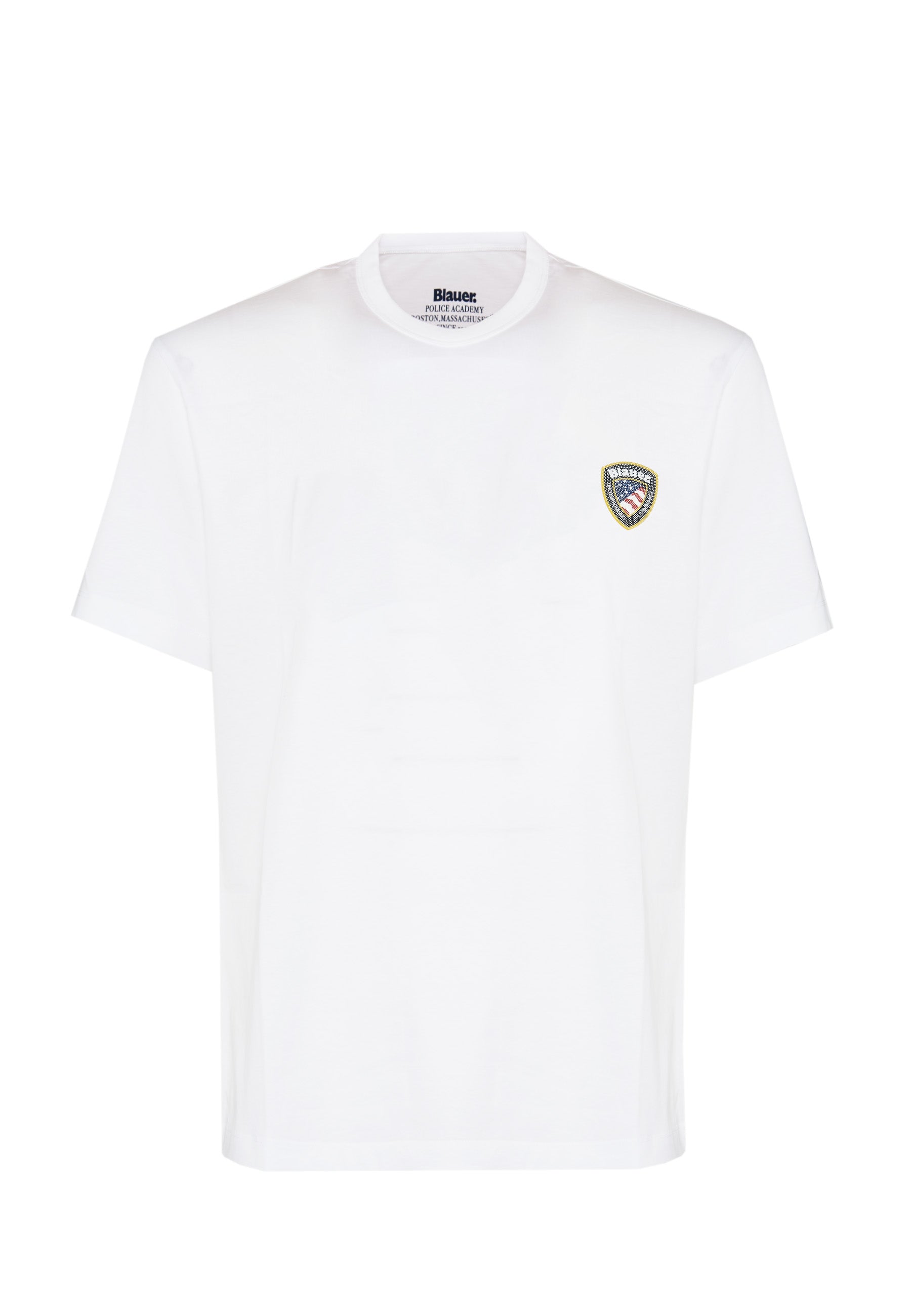 T-Shirt Logo Gommato Faxon Bianco Ottico