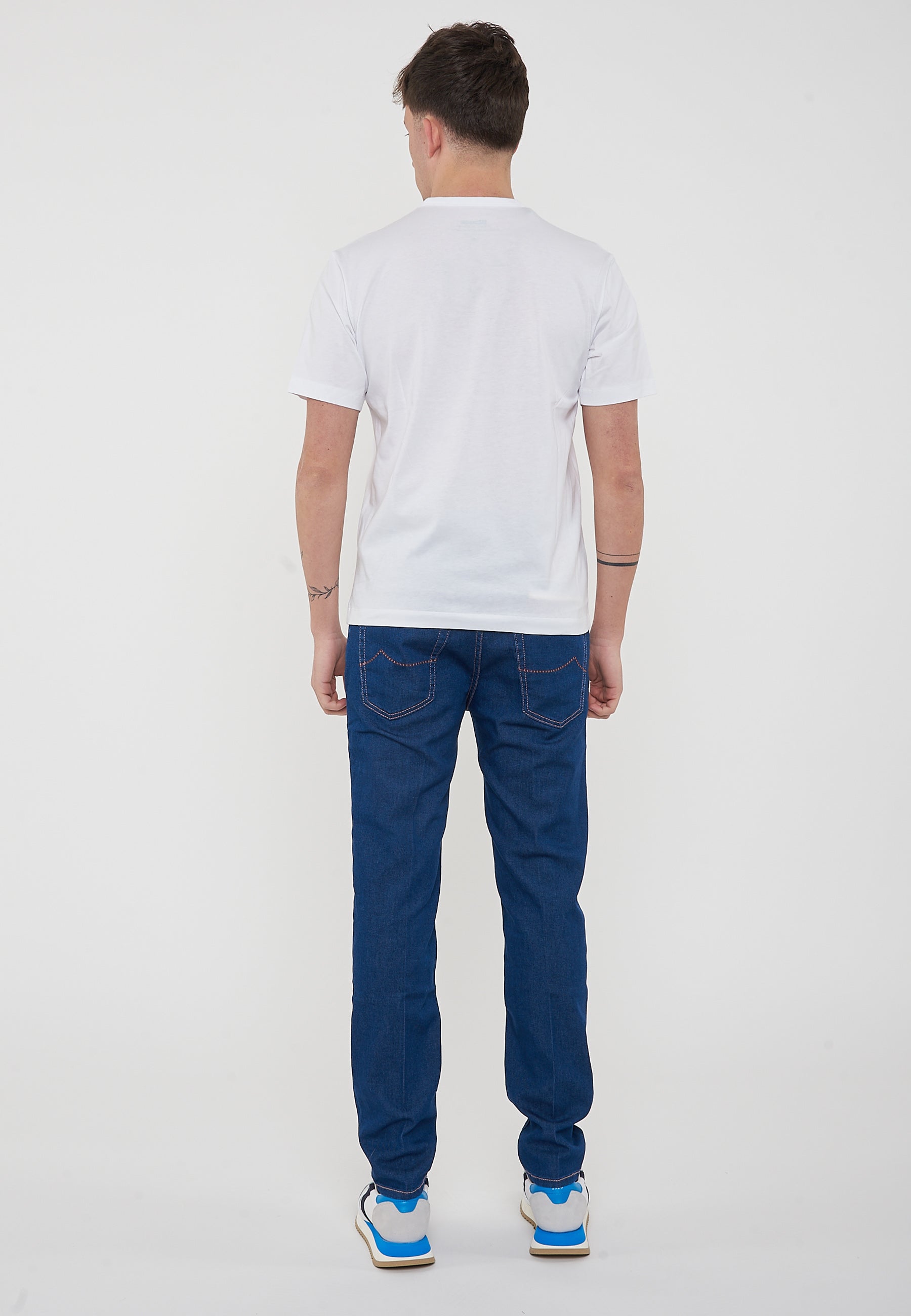 T-Shirt Logo Gommato Faxon Bianco Ottico